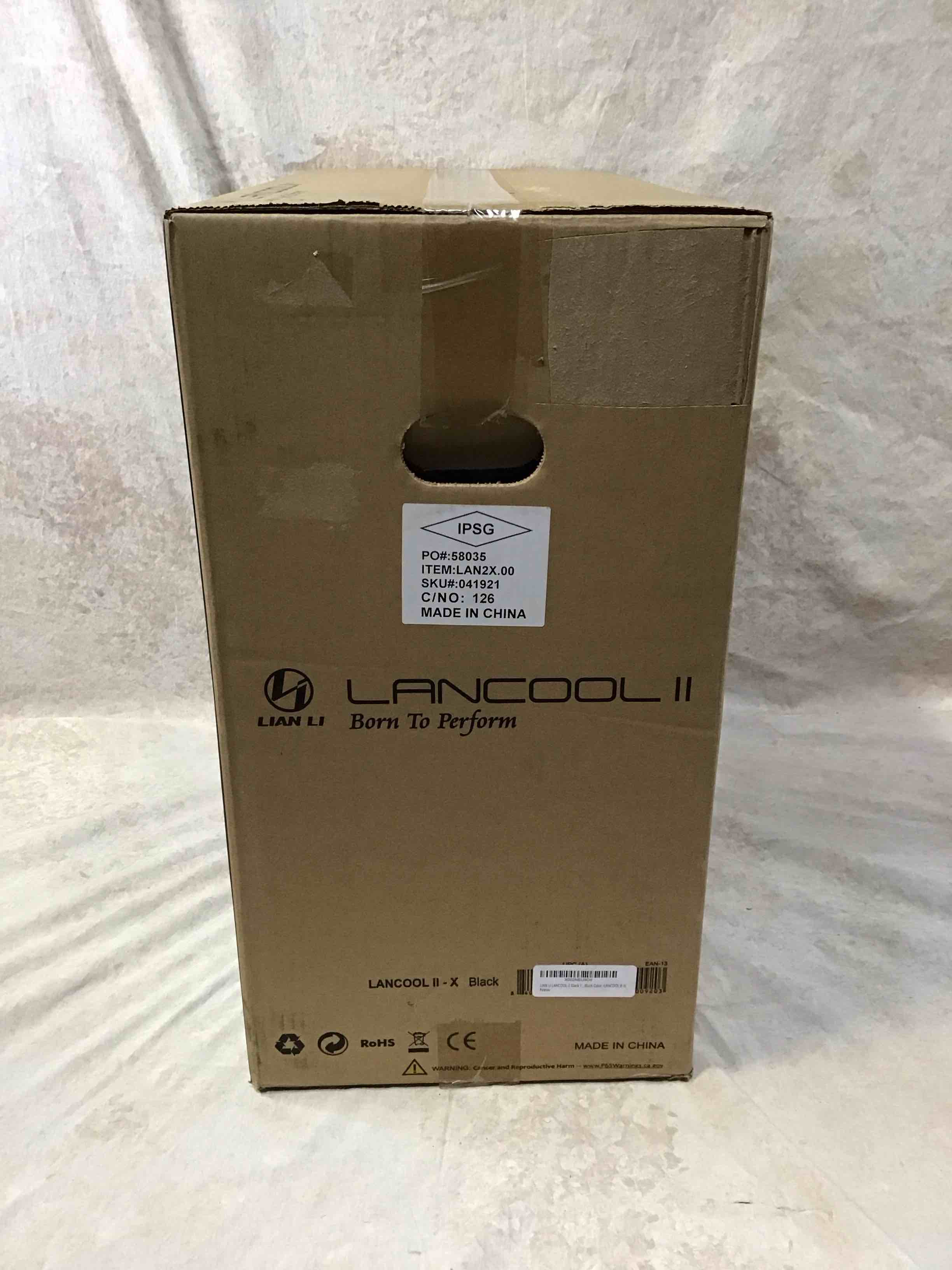 Condition photo showing New/Like New for Lian Li Lancool II Gaming PC Case Black