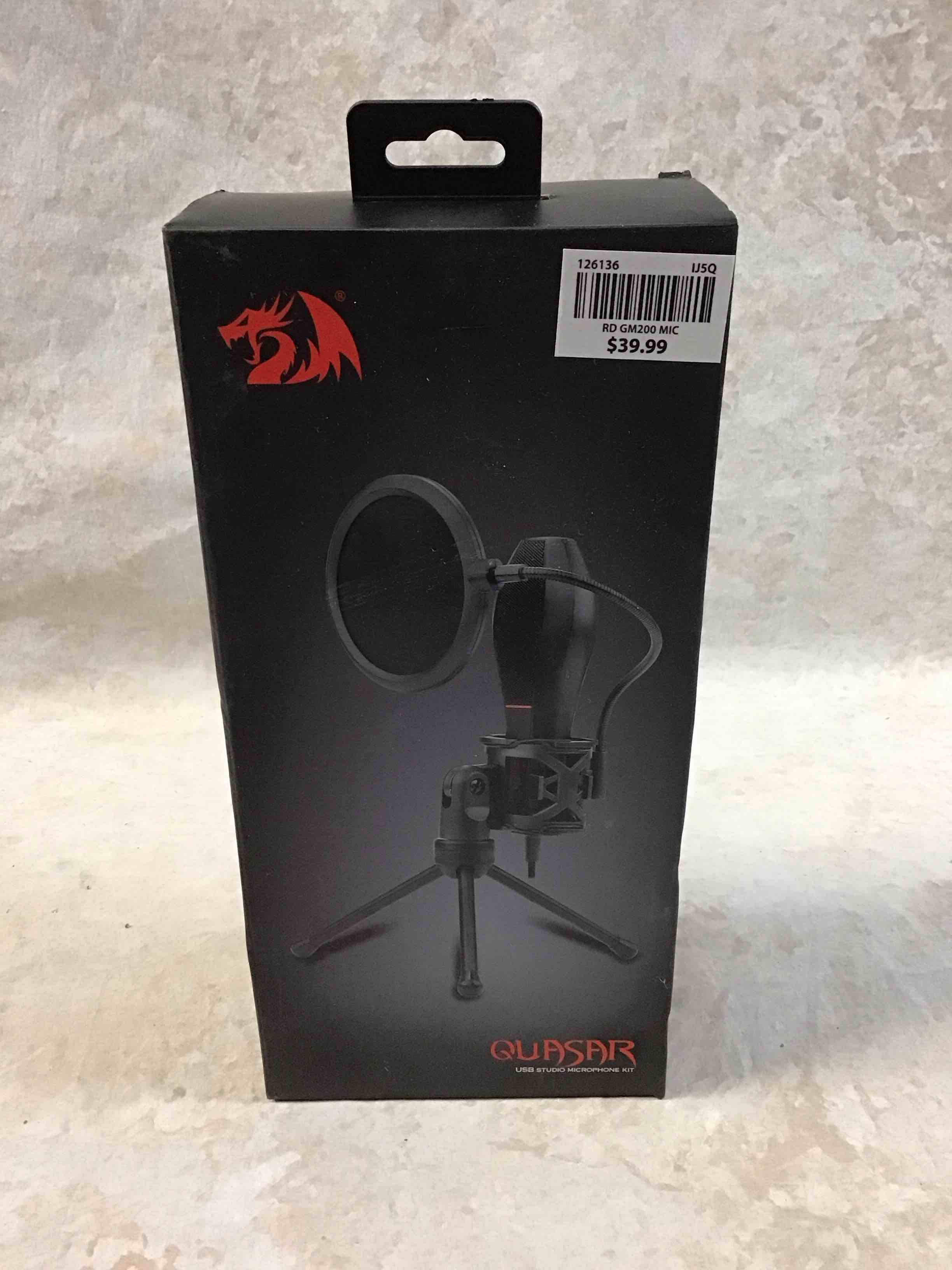 redragon quasar usb studio microphone kit