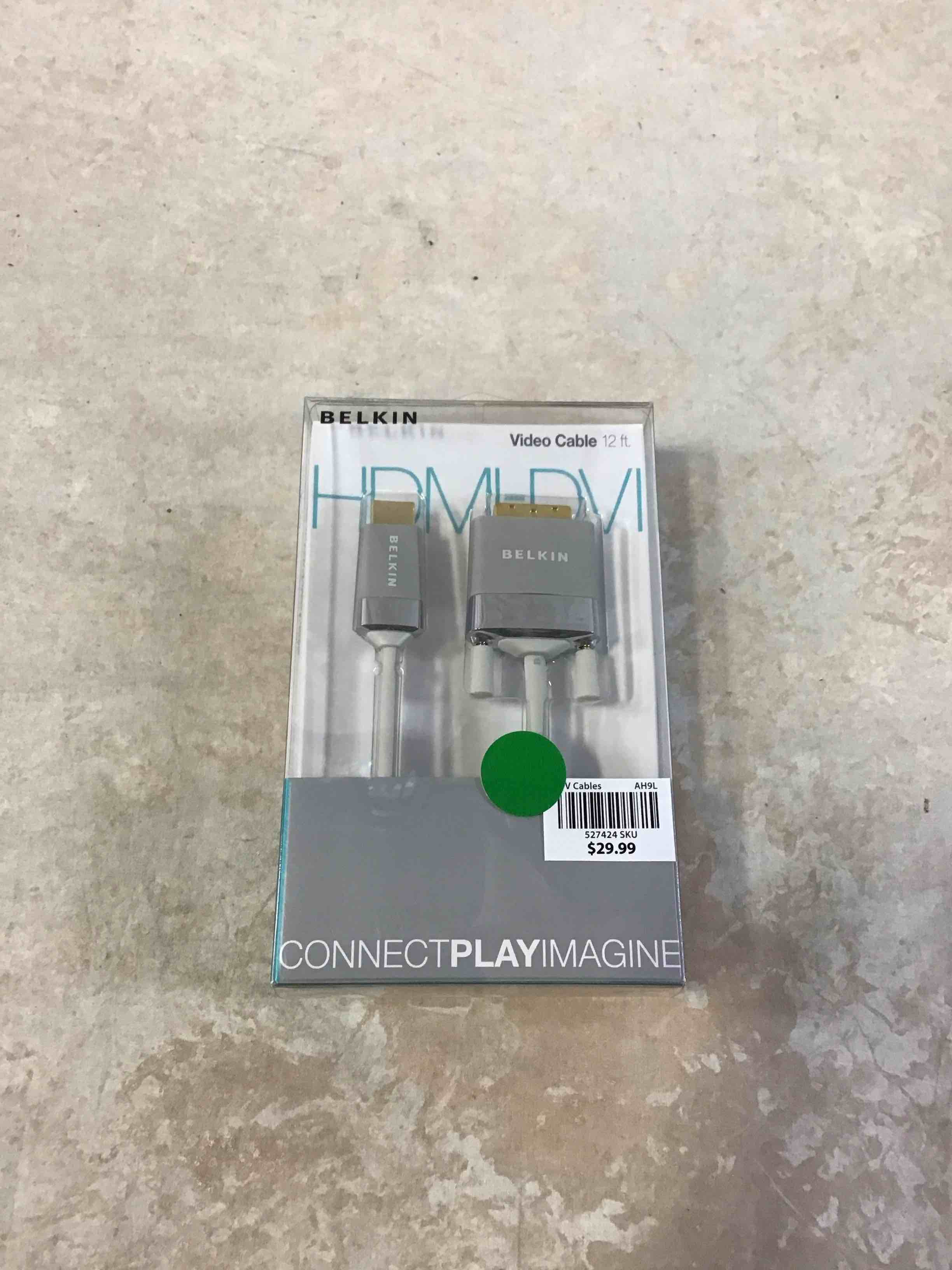 belkin av22401-12-wht hdmi to dvi-d cable adapter