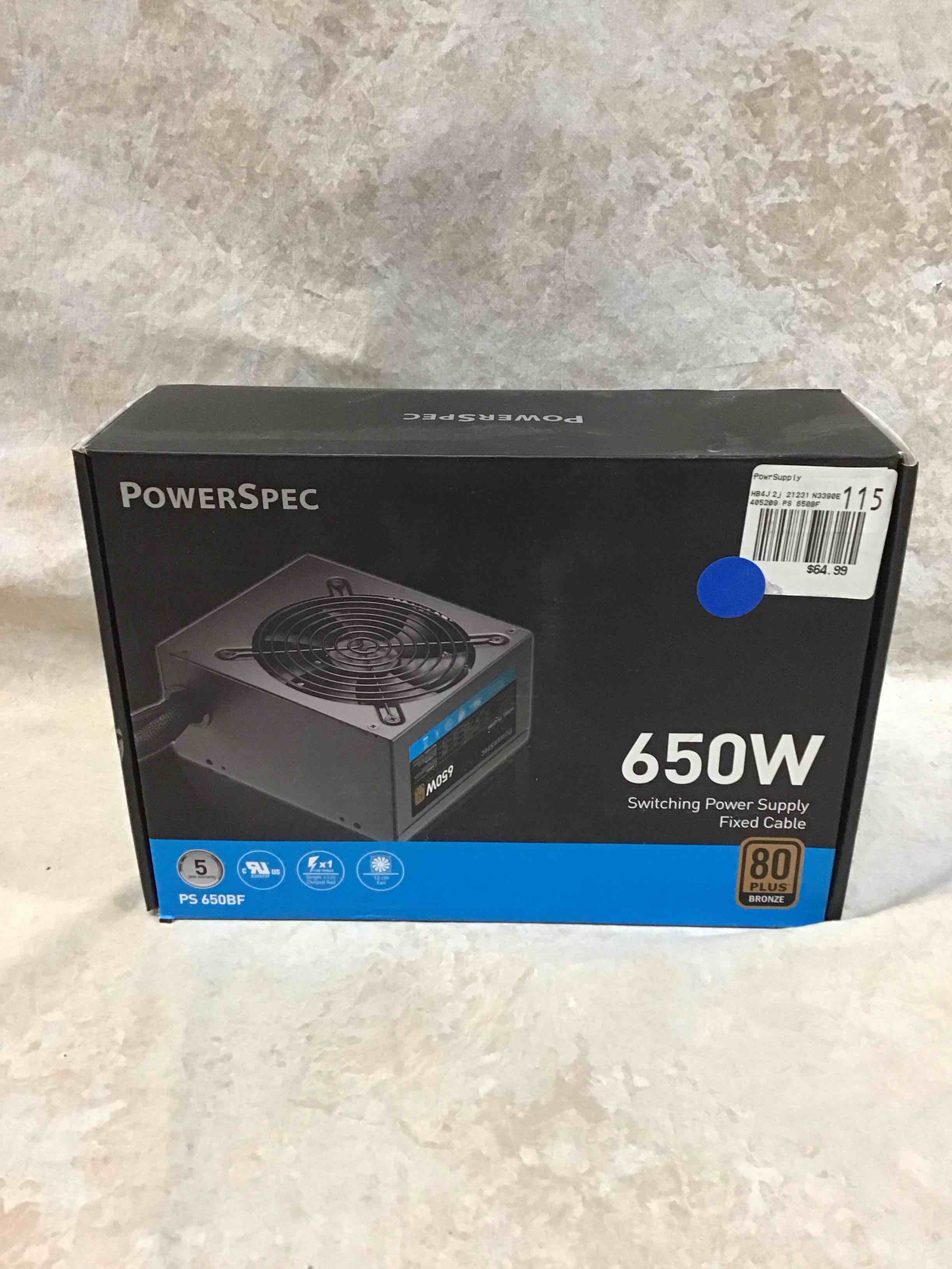powerspec 650w switching power supply 