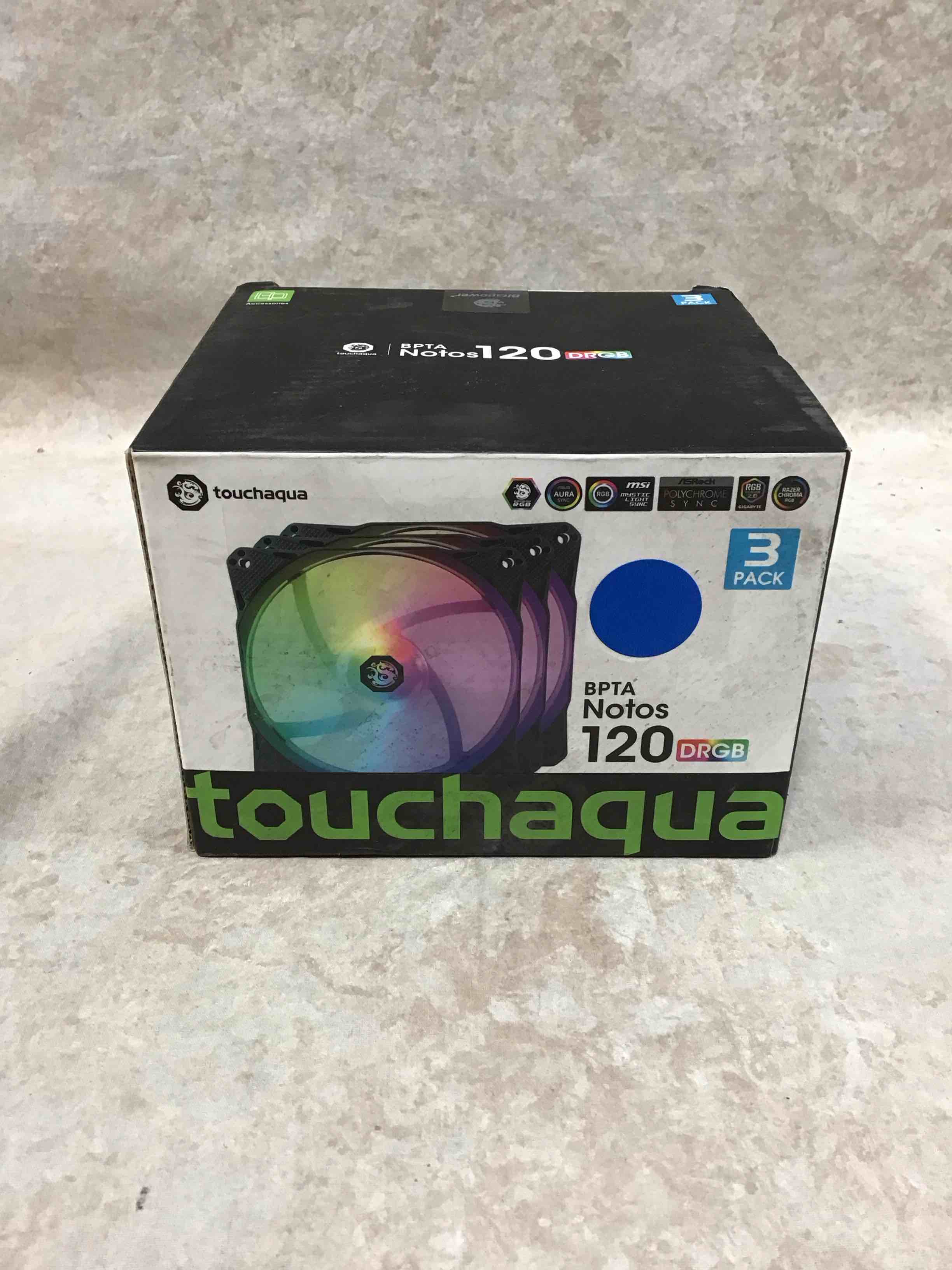 bitspower notos 120mm case fan  drgb computer fan pwm pc cooling fan led high airflow desktop silent cooler 1800 rpm w/pwm fan hub digital rgb controller (3 pack)