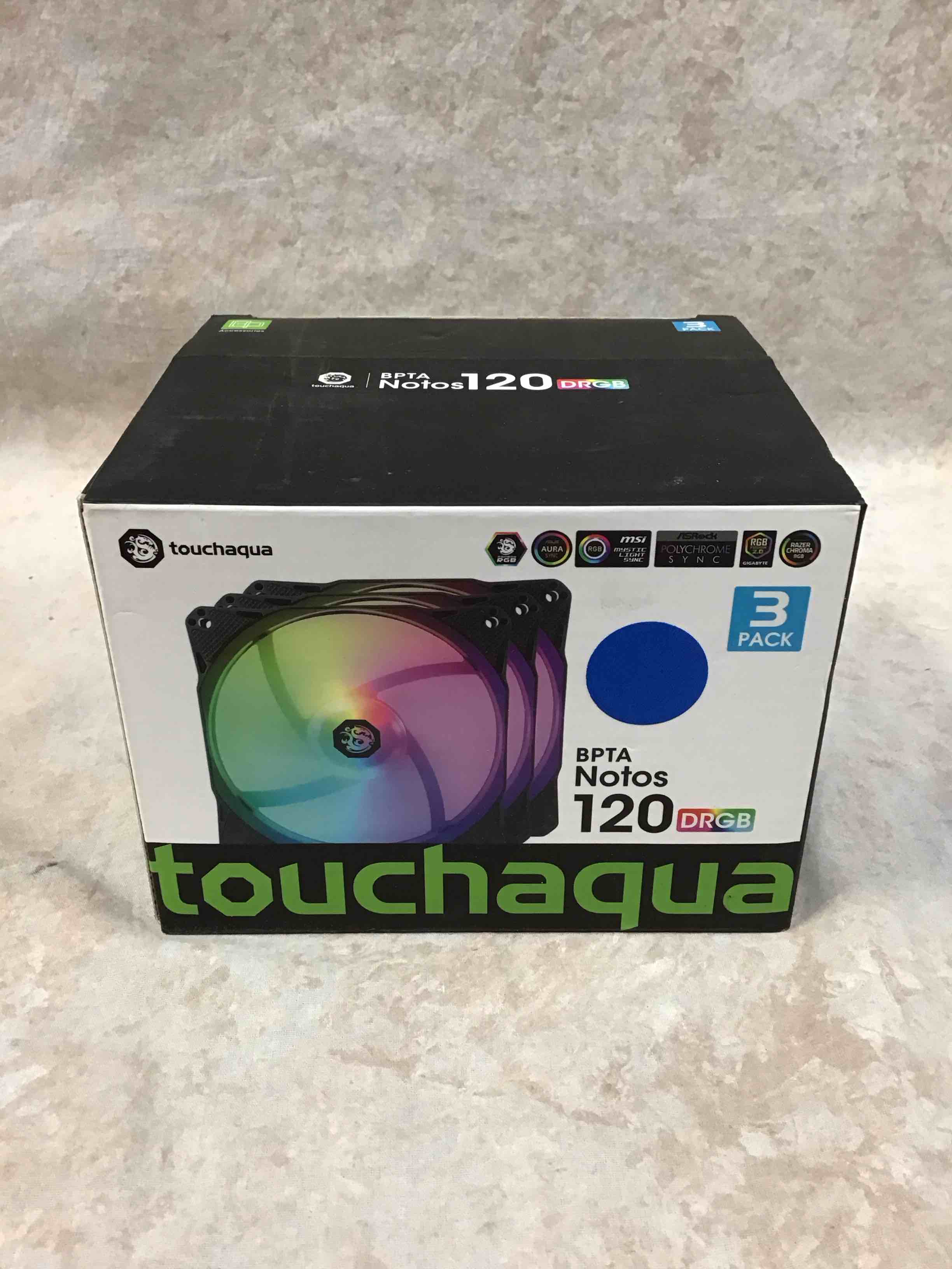 bitspower notos 120mm case fan  drgb computer fan pwm pc cooling fan led high airflow desktop silent cooler 1800 rpm w/pwm fan hub digital rgb controller (3 pack)