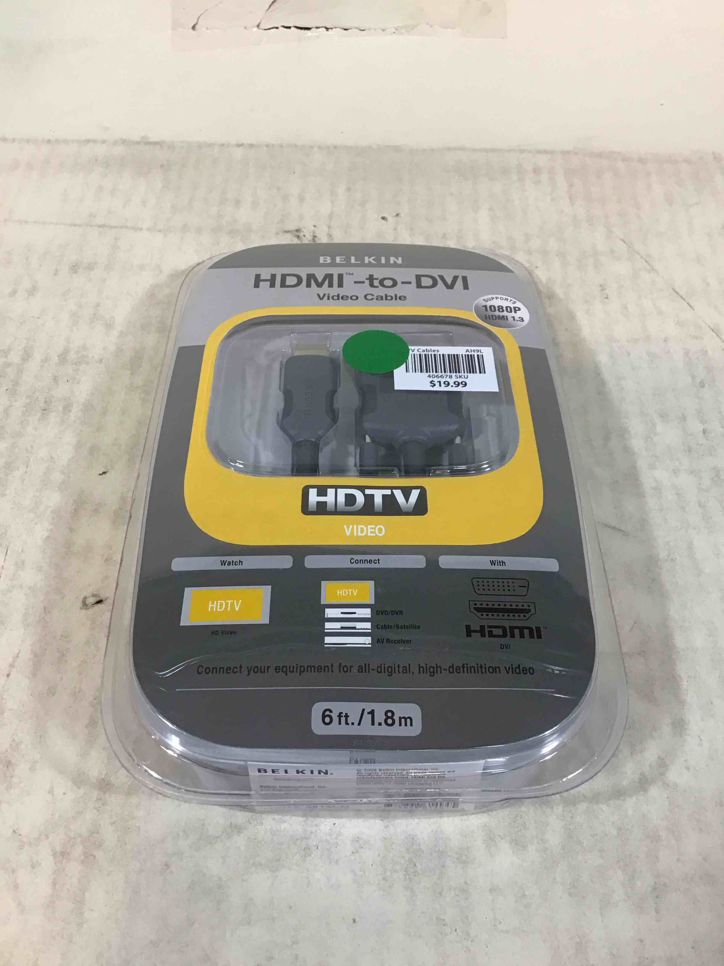 Condition photo showing New/Like New for belkin hdmi to dvi-d cable