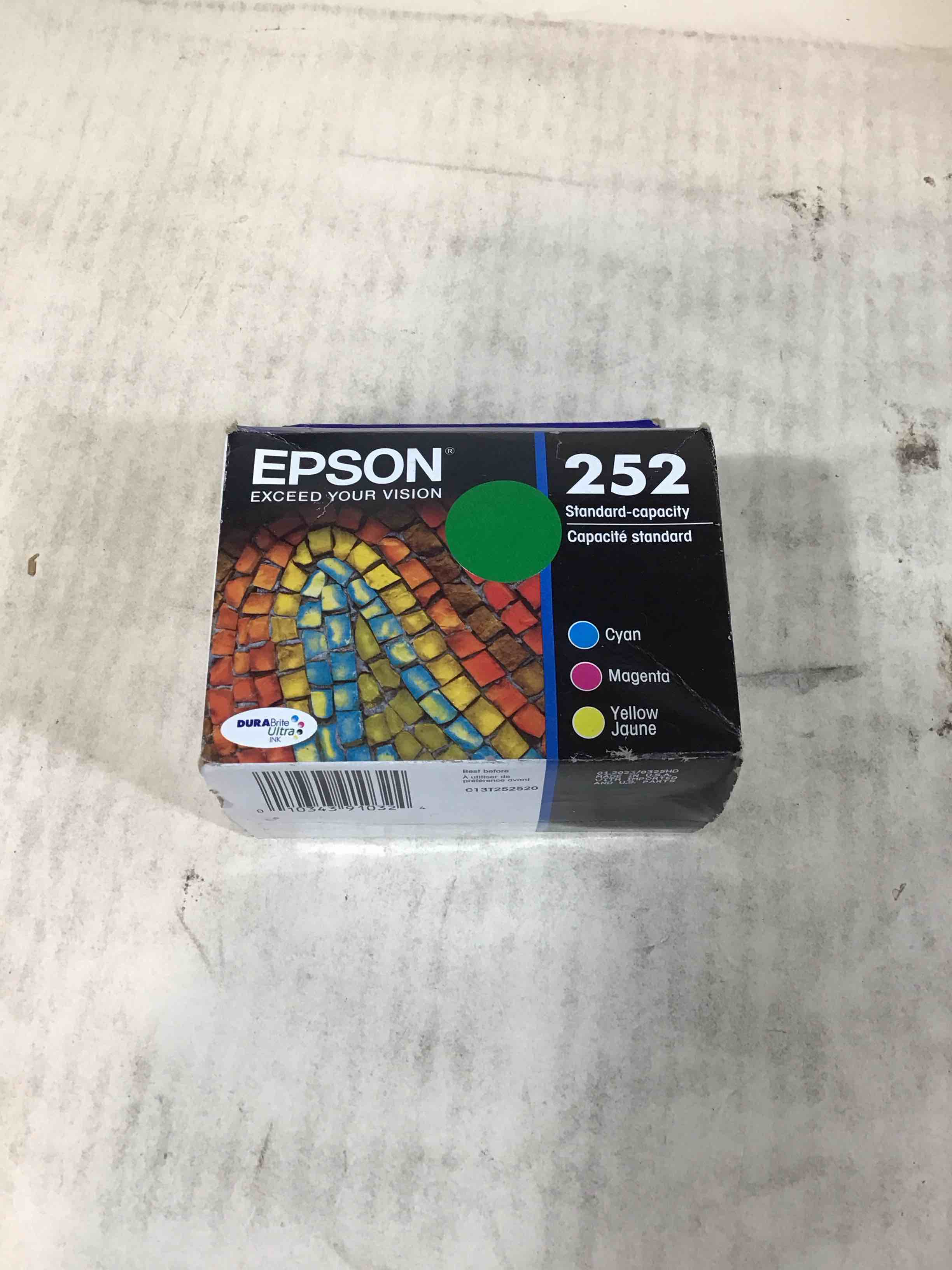 Condition photo showing New/Like New for epson - 252 3-pack ink cartridges - cyan/magenta/yellow