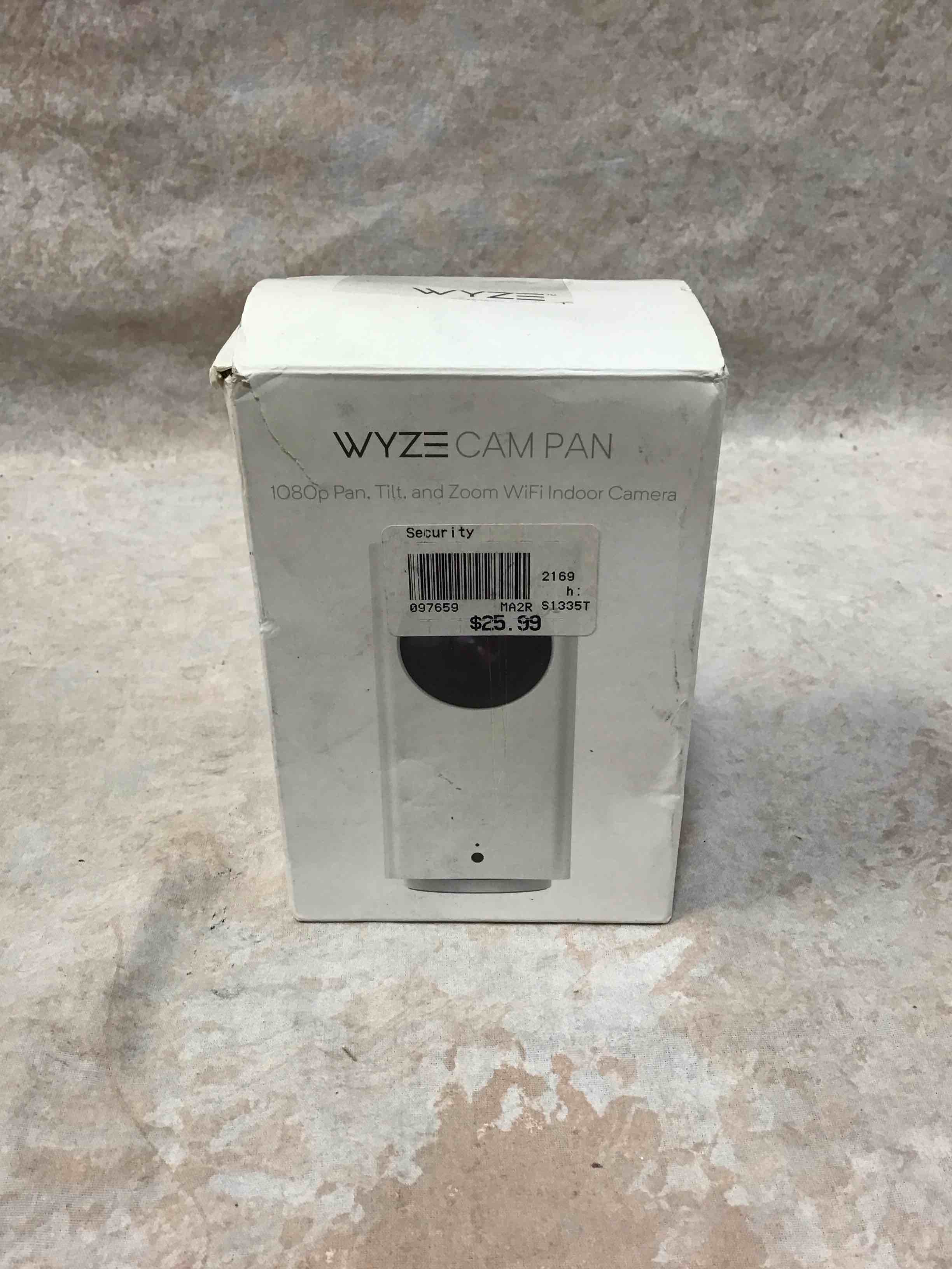 wyze cam pan 1080p pan/tilt/zoom wifi indoor smart home security camera with night vision  2-way audio
