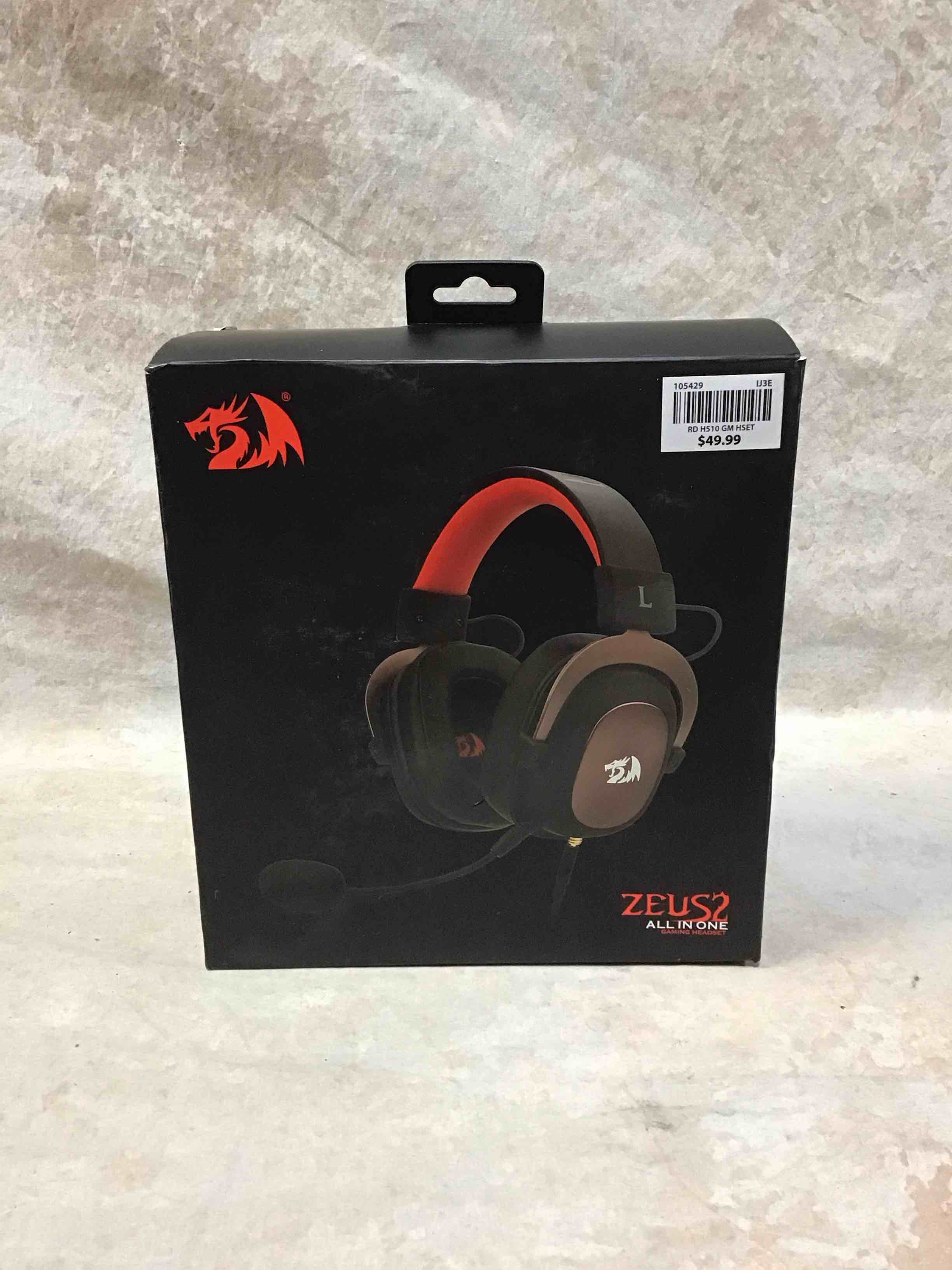redragon h510 zeus-x rgb wired gaming headset 53mm usb powered for pc/ps4/ns