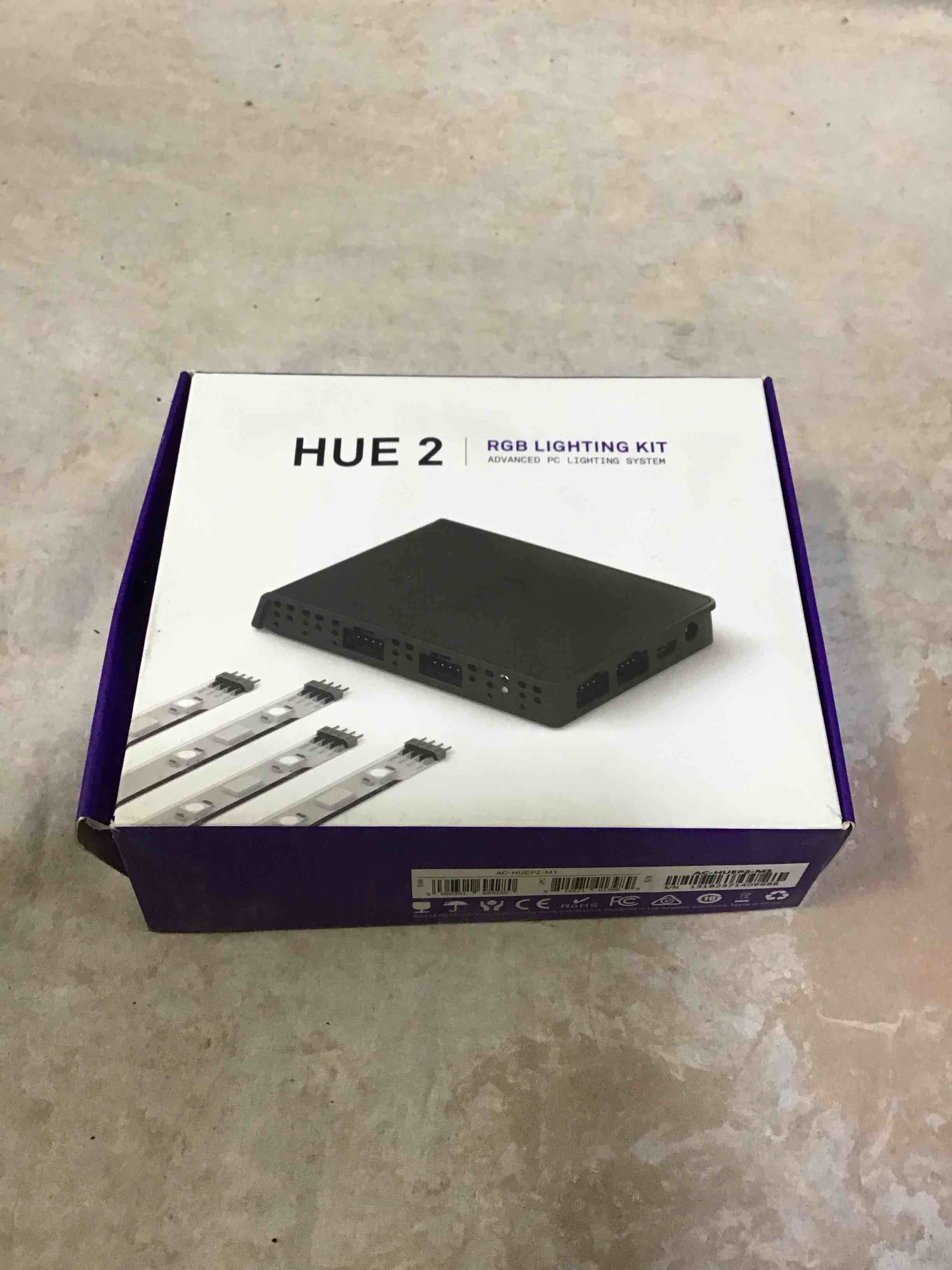 nzxt ac-huep2-m1 hue 2 rgb lighting kit (advanced pc lighting system with 4 lighting channel)