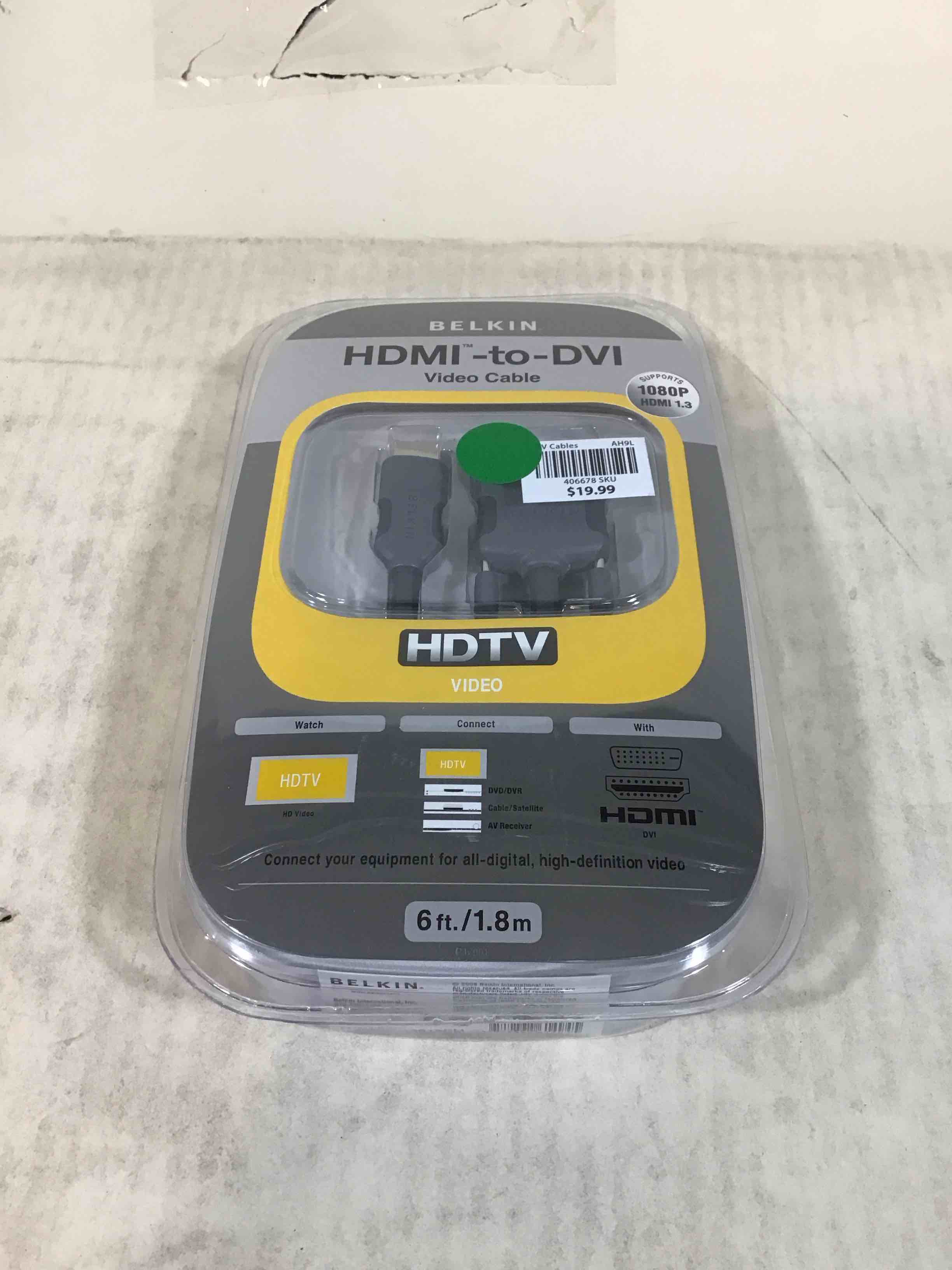Condition photo showing New/Like New for belkin hdmi to dvi-d cable