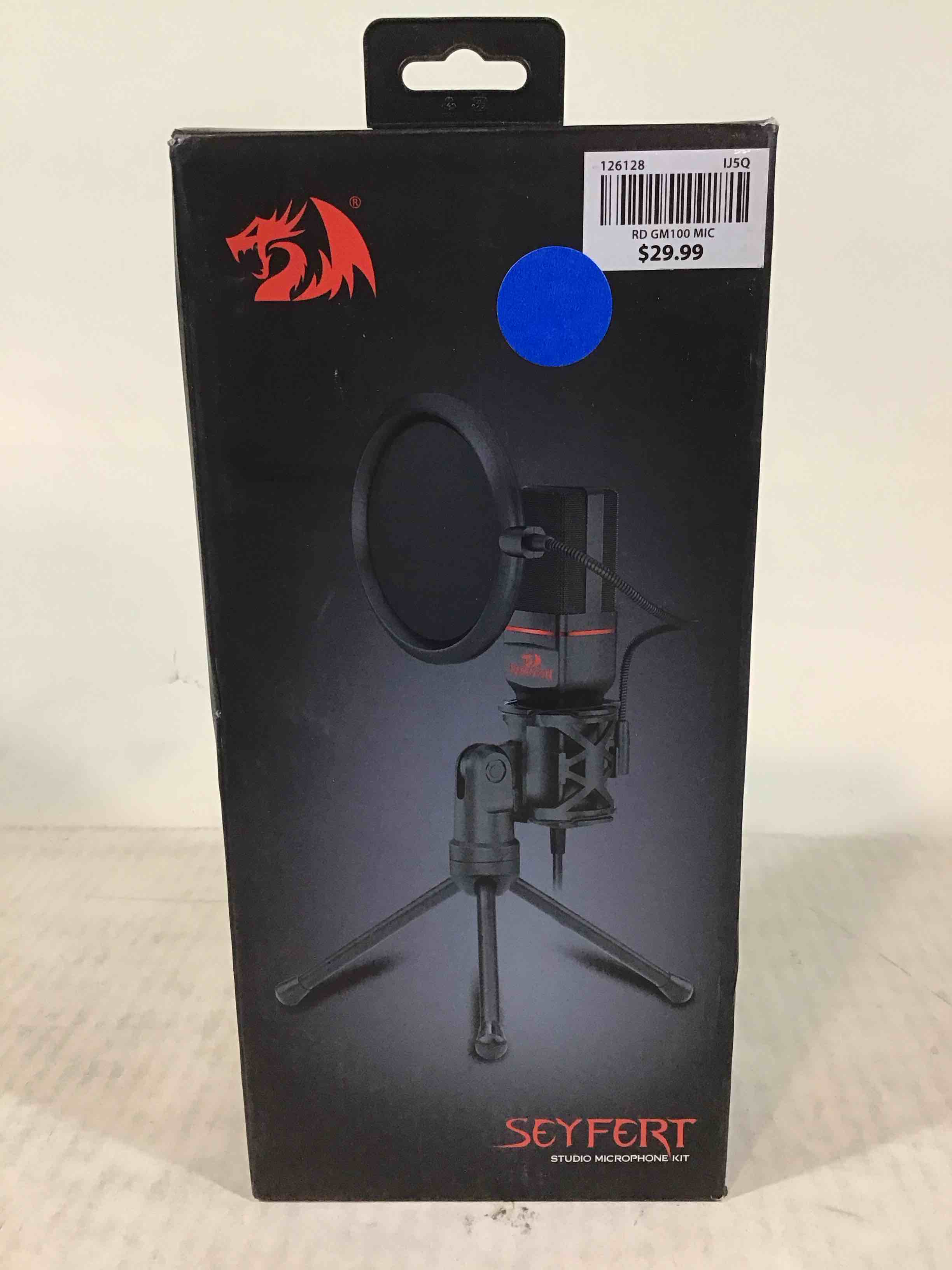 Condition photo showing Good Condition for redragon gm100 omni condenser pro microphone mic stand tripod audio 3.5mm jack