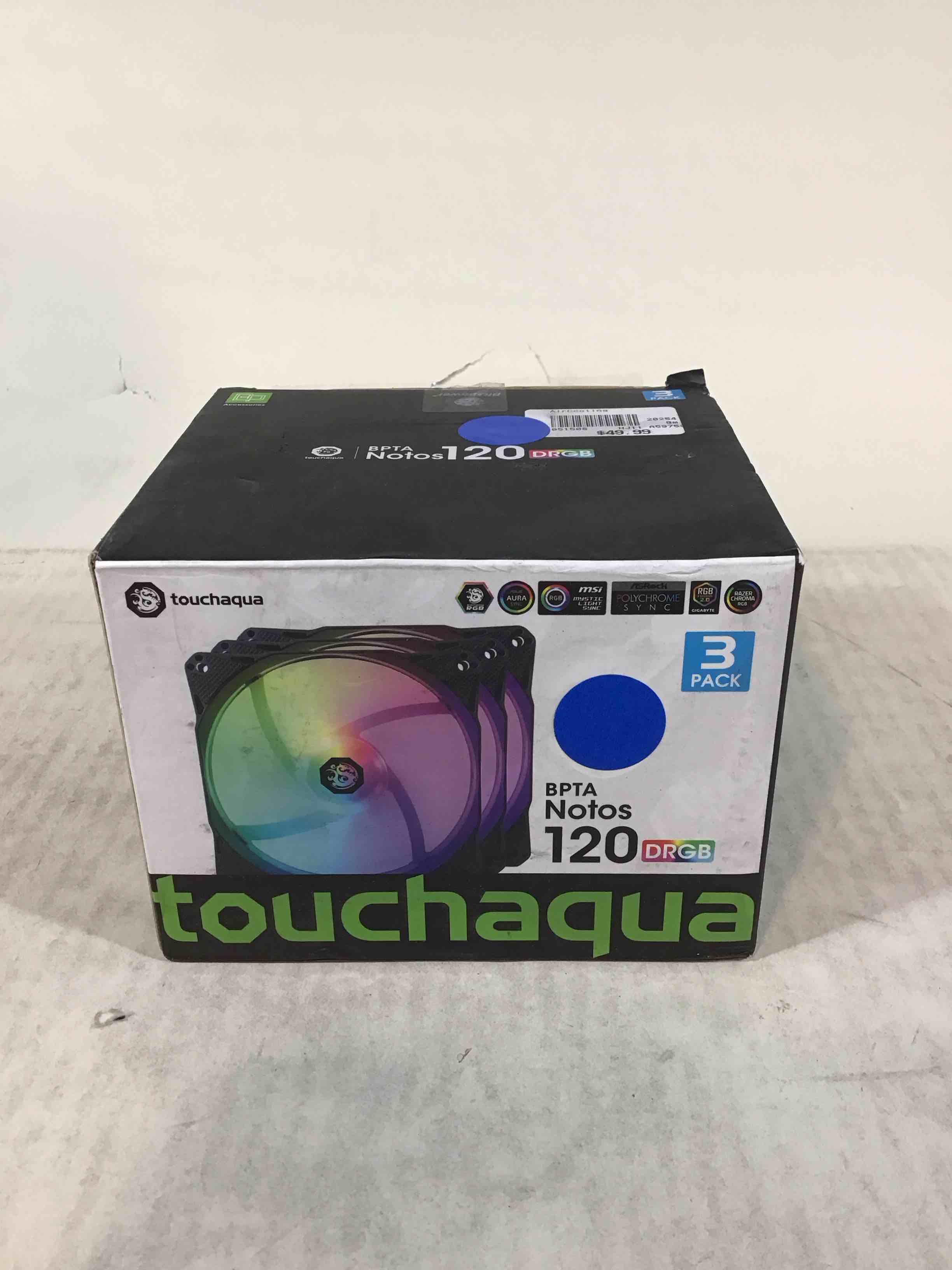 Condition photo showing Good Condition for bitspower notos 120mm case fan  drgb computer fan pwm pc cooling fan led high airflow desktop silent cooler 1800 rpm w/pwm fan hub digital rgb controller (3 pack)