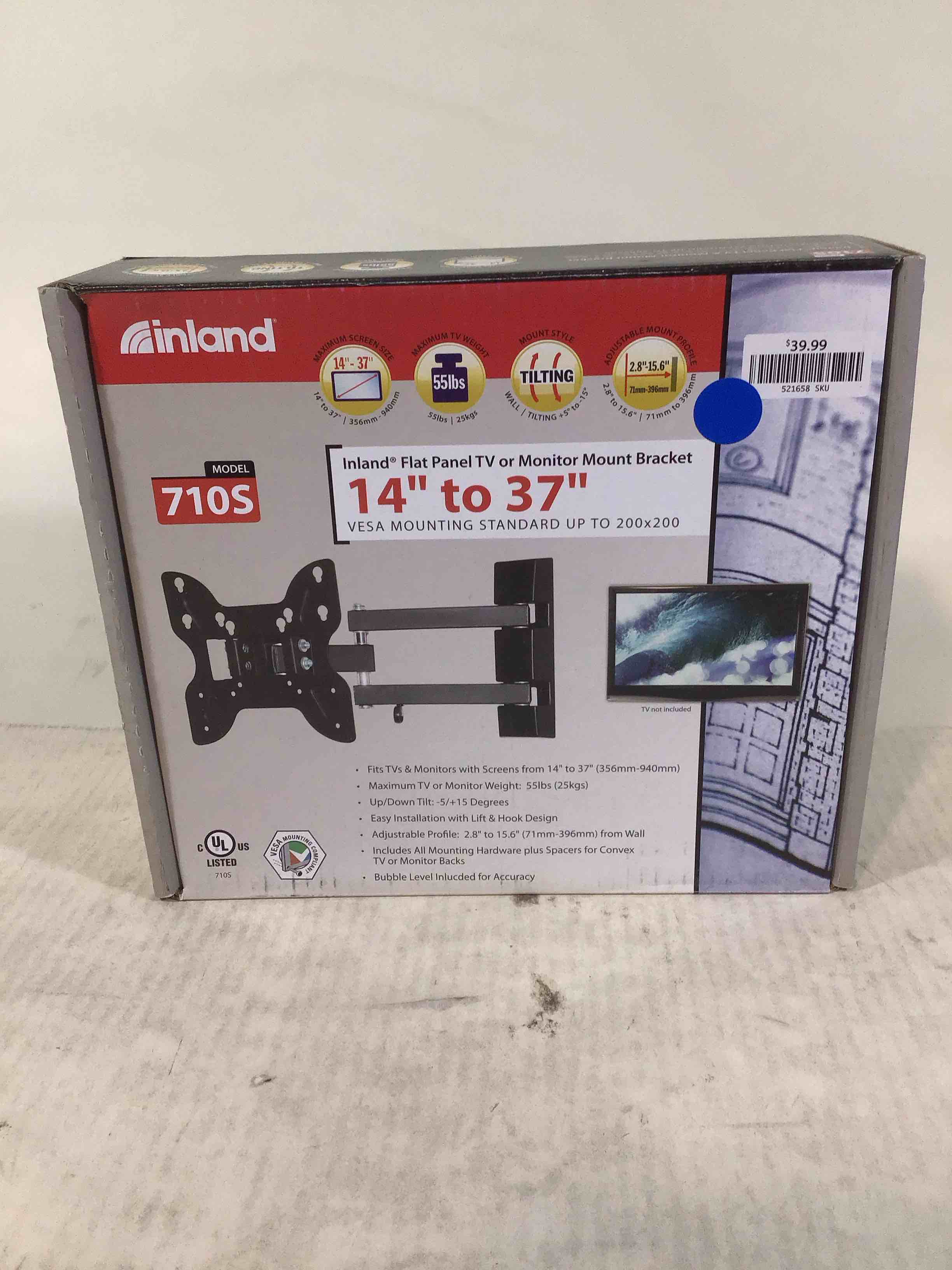 Condition photo showing Good Condition for inland 14"-42" swivel tv/monitor wall mount 710s