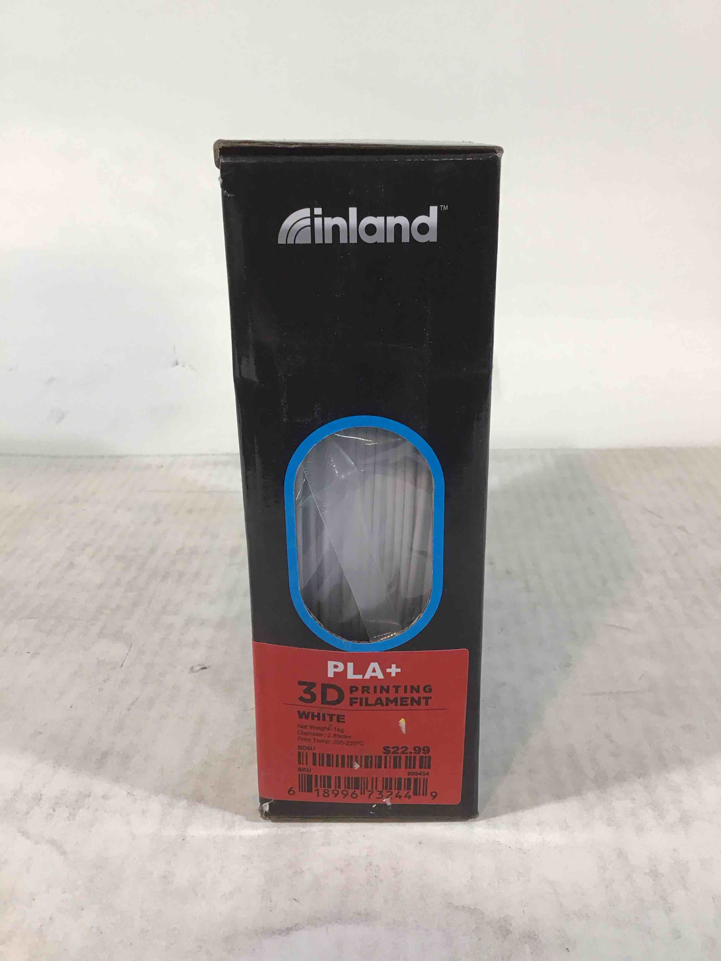 inland PLA+ 3D Printing Filament White 2.85mm