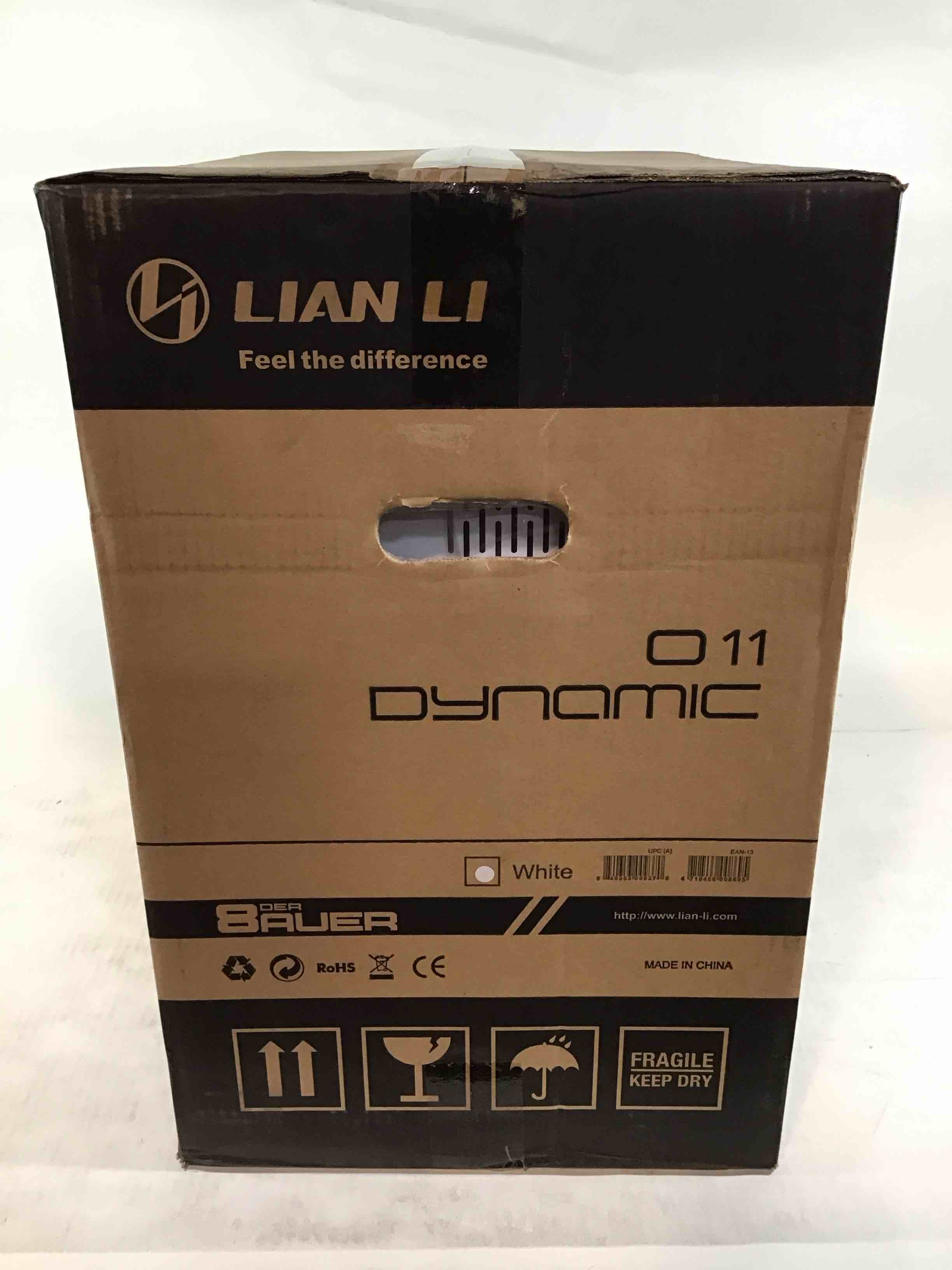 Condition photo showing New/Like New for lian li case pc-o11dw tower white 3.5 x3 or 2.5x6 eatx/atx 1c