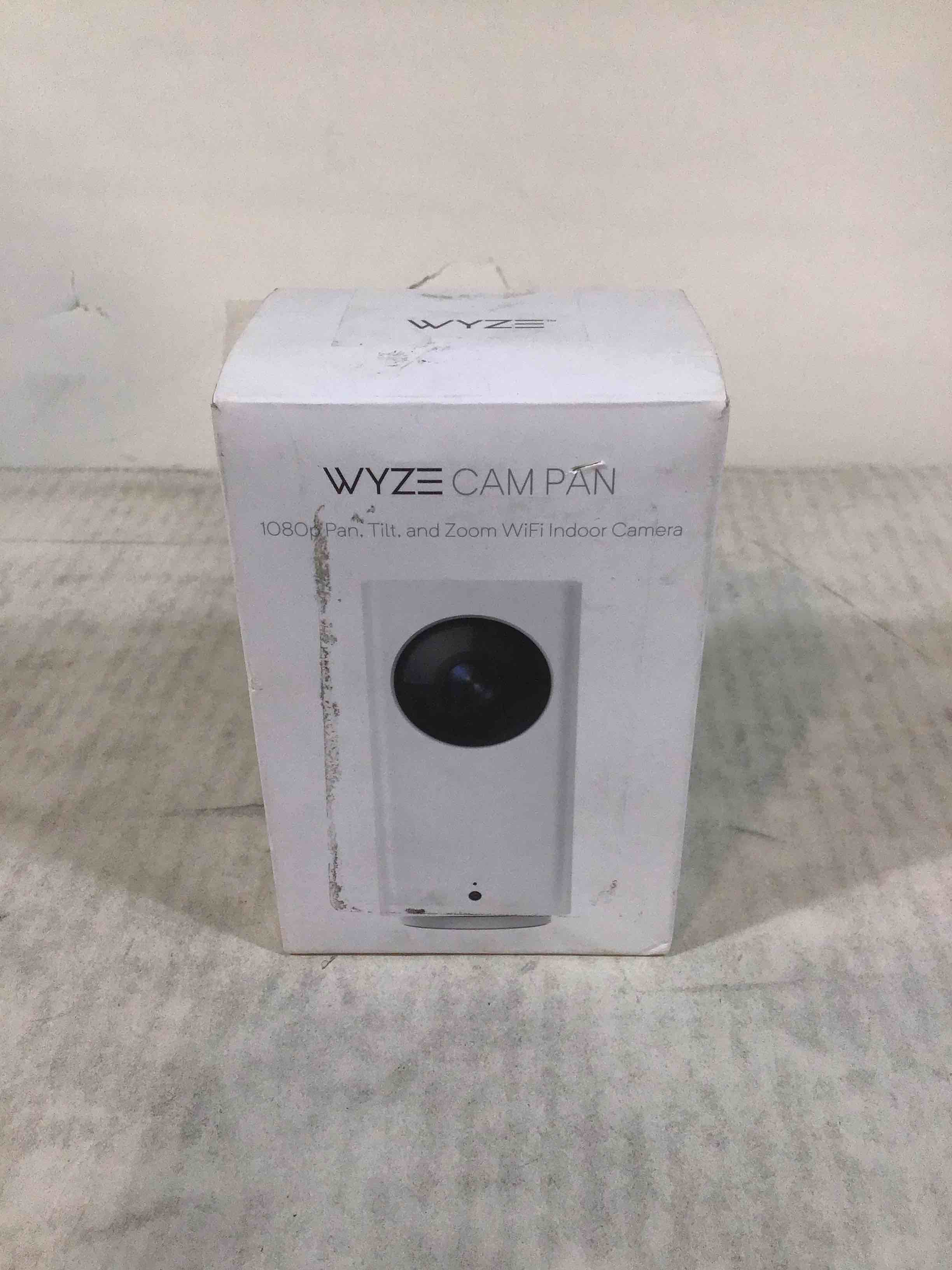 wyze cam pan 1080p pan/tilt/zoom wifi indoor smart home security camera with night vision  2-way audio