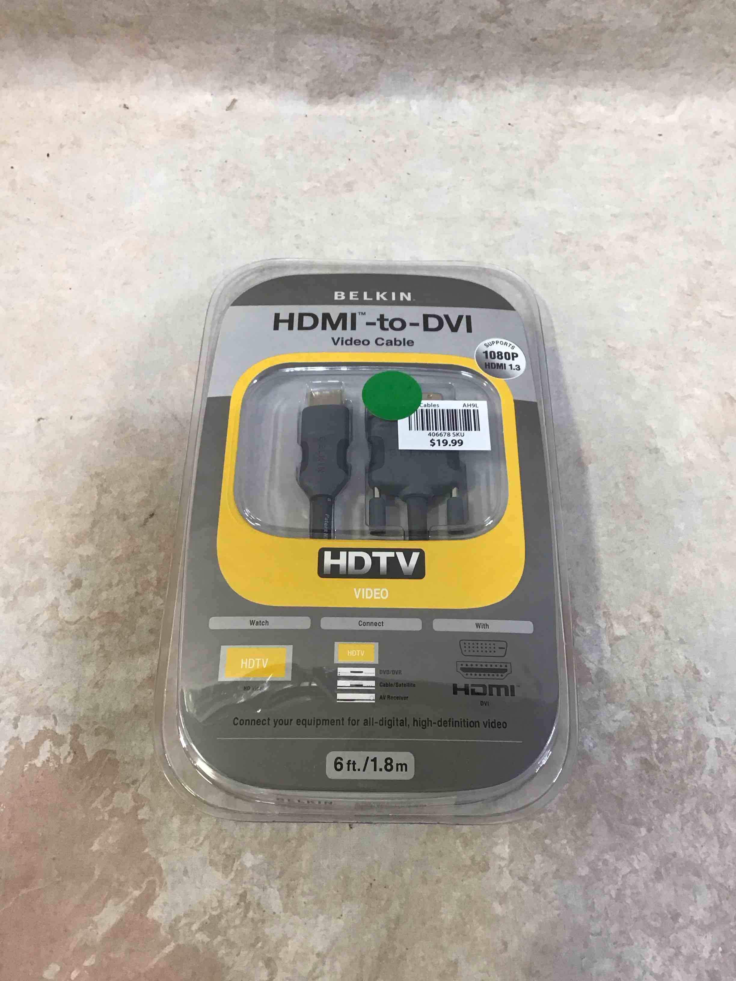 Condition photo showing New/Like New for belkin hdmi to dvi-d cable