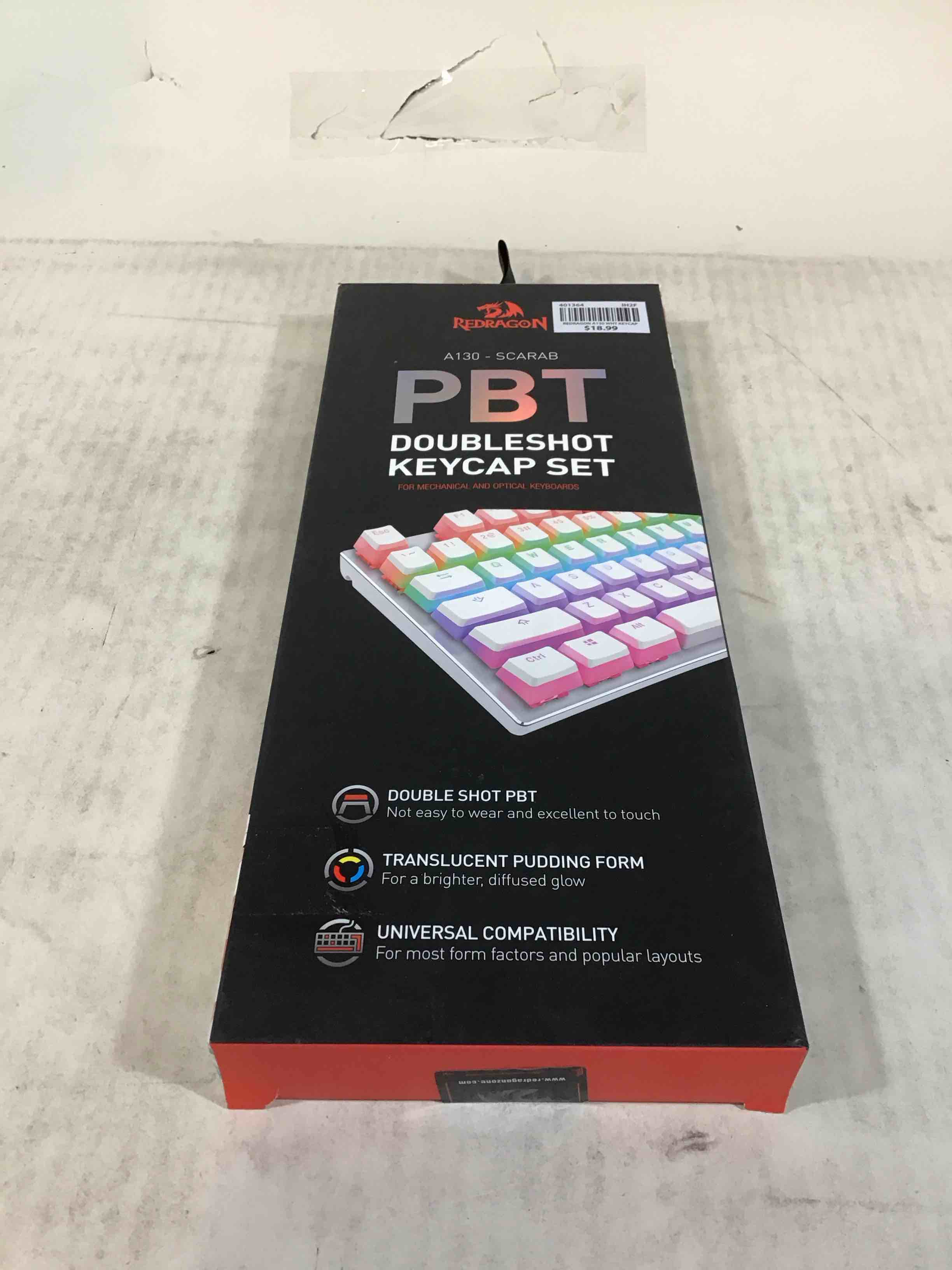 redragon pbt doubleshot keycap set