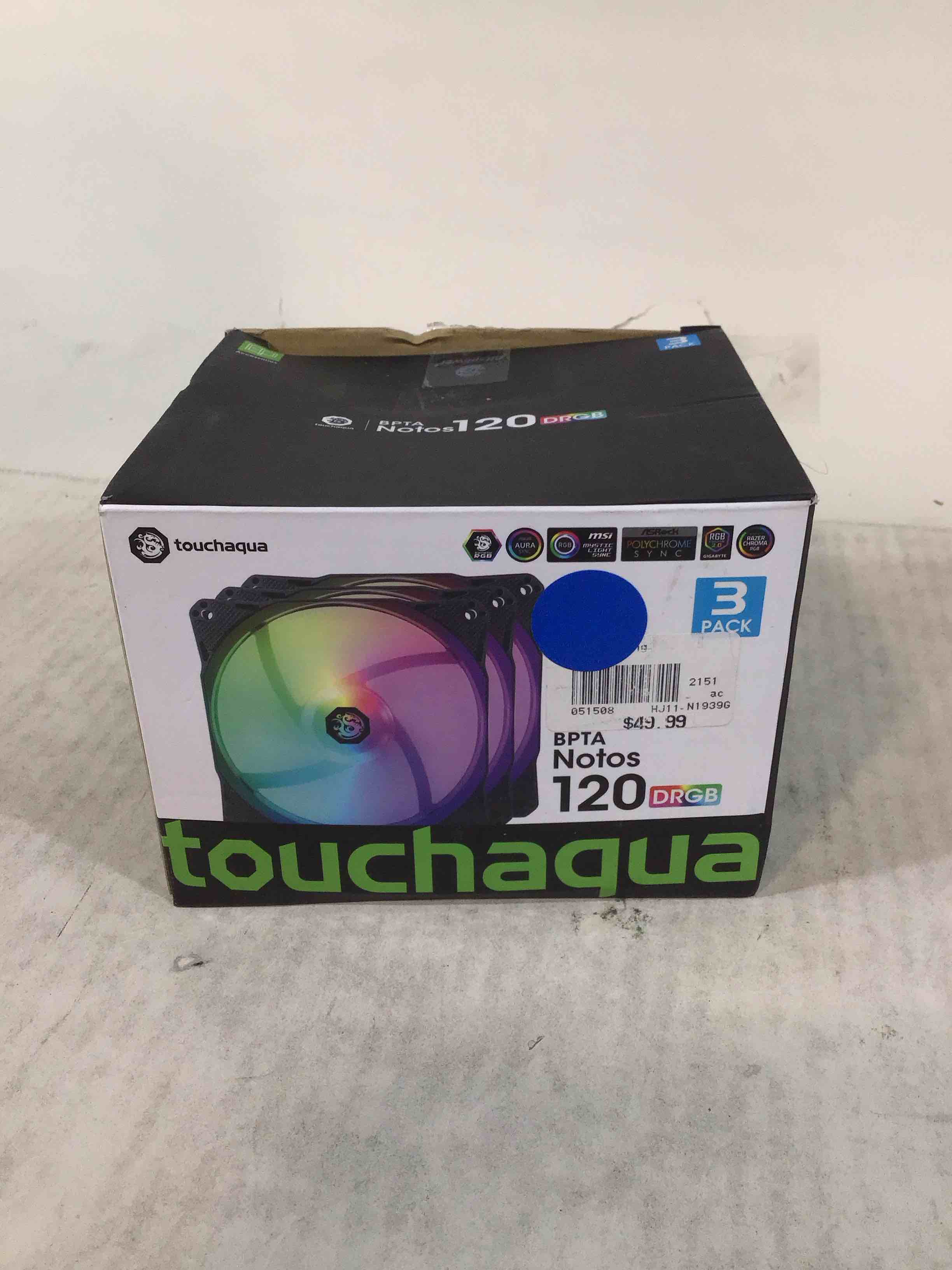 Condition photo showing Good Condition for bitspower notos 120mm case fan  drgb computer fan pwm pc cooling fan led high airflow desktop silent cooler 1800 rpm w/pwm fan hub digital rgb controller (3 pack)