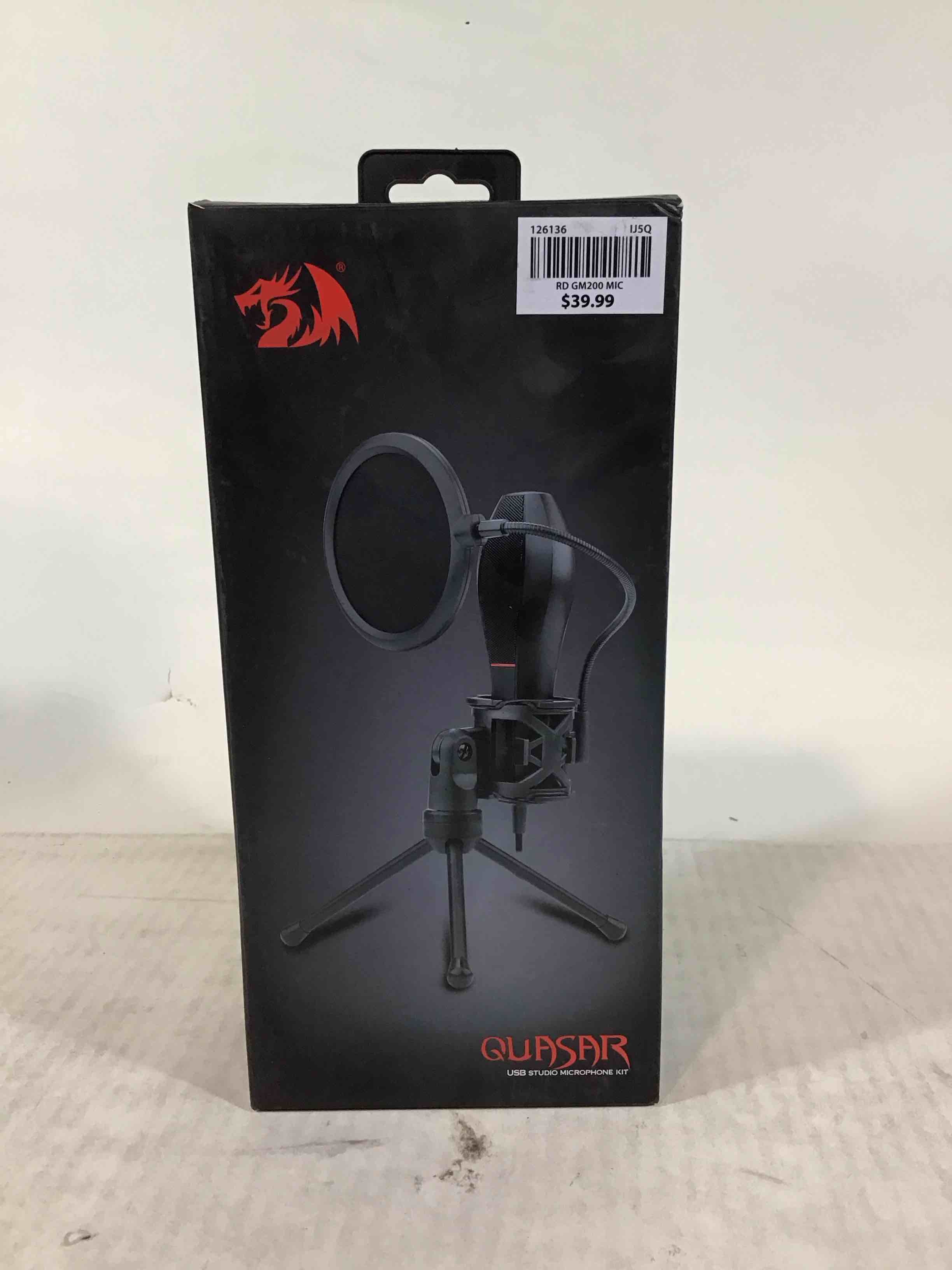 redragon quasar usb studio microphone kit
