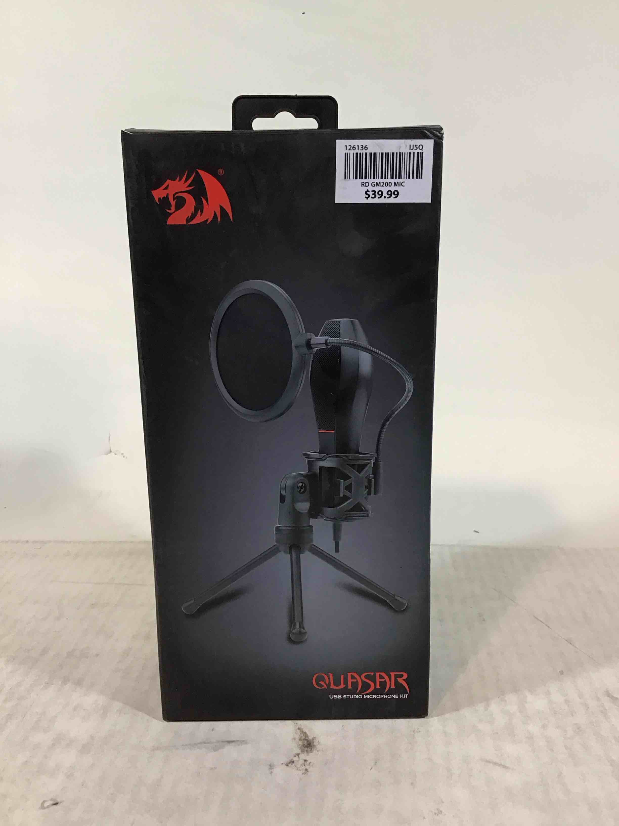 Condition photo showing Good Condition for redragon quasar usb studio microphone kit