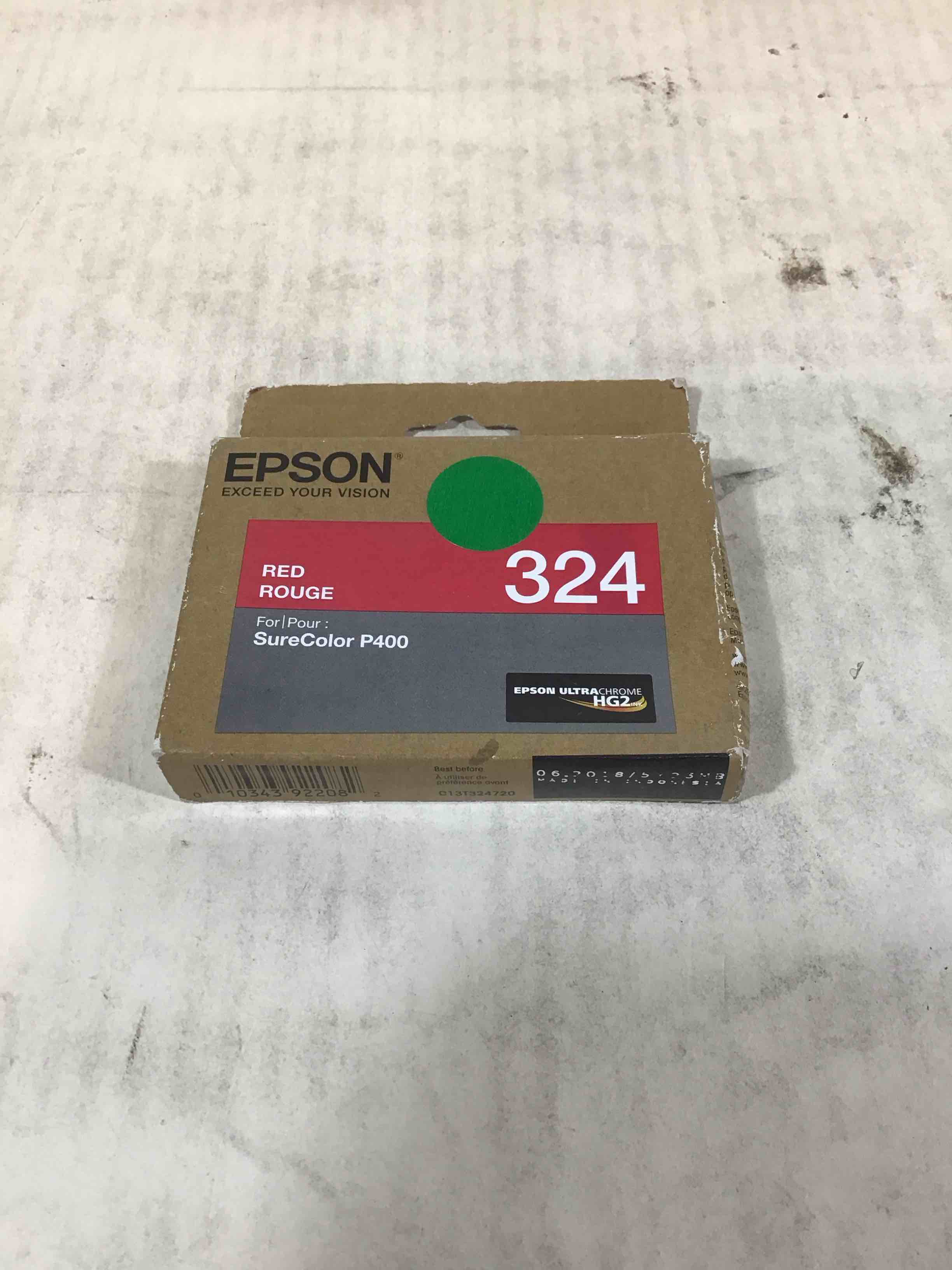 Condition photo showing New/Like New for epson 324 red ink cartridge