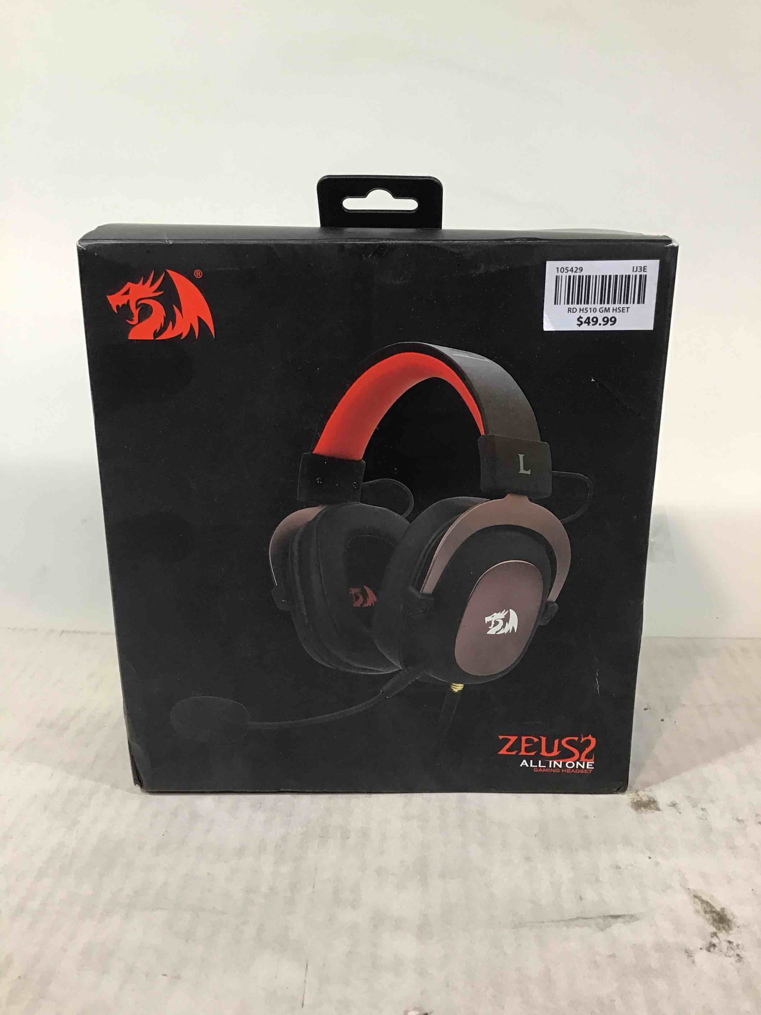 redragon h510 zeus-x rgb wired gaming headset 53mm usb powered for pc/ps4/ns