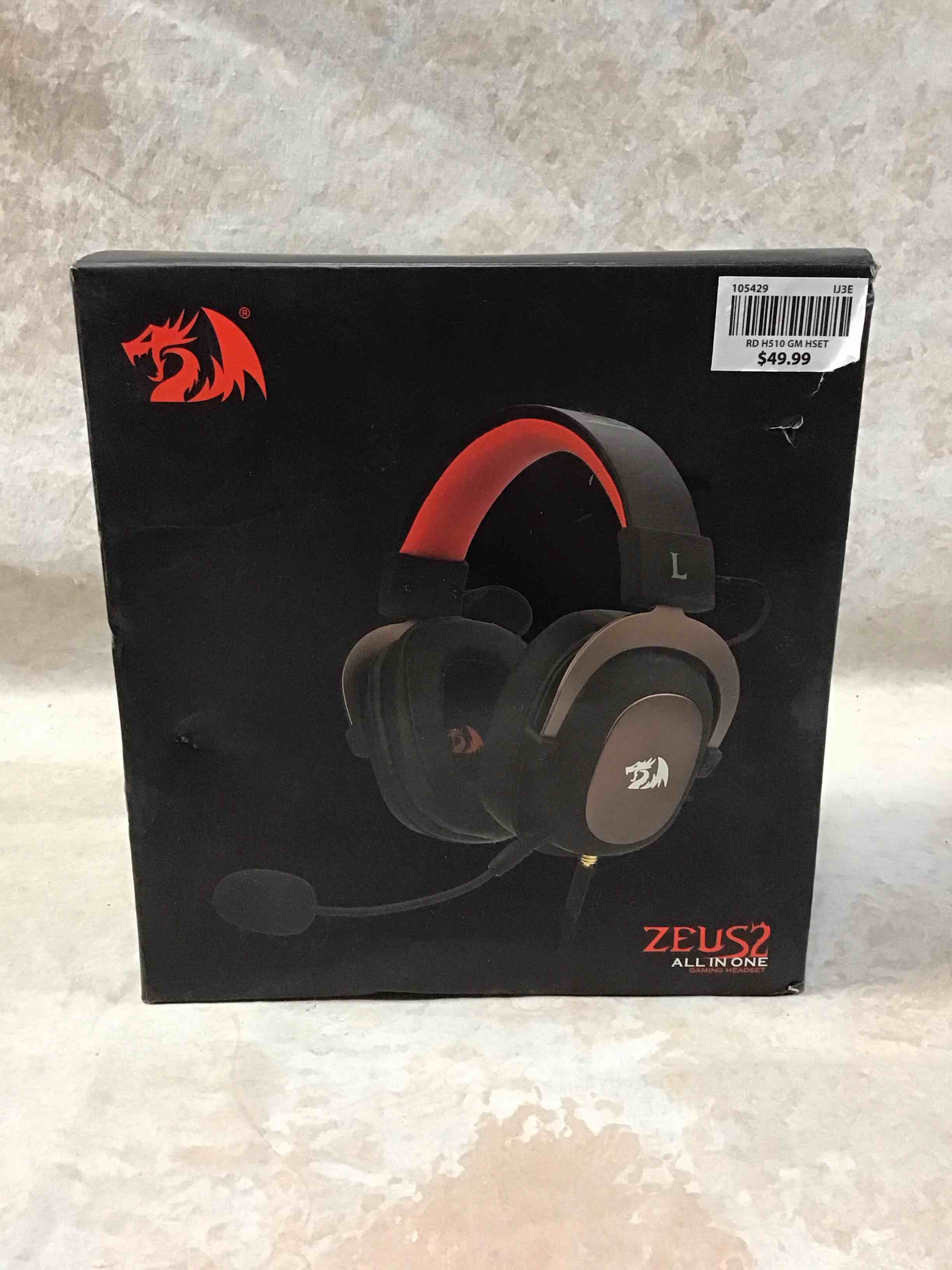 Redragon H510 Zeus-X RGB Wired Gaming Headset 53MM USB Powered for PC/PS4/NS