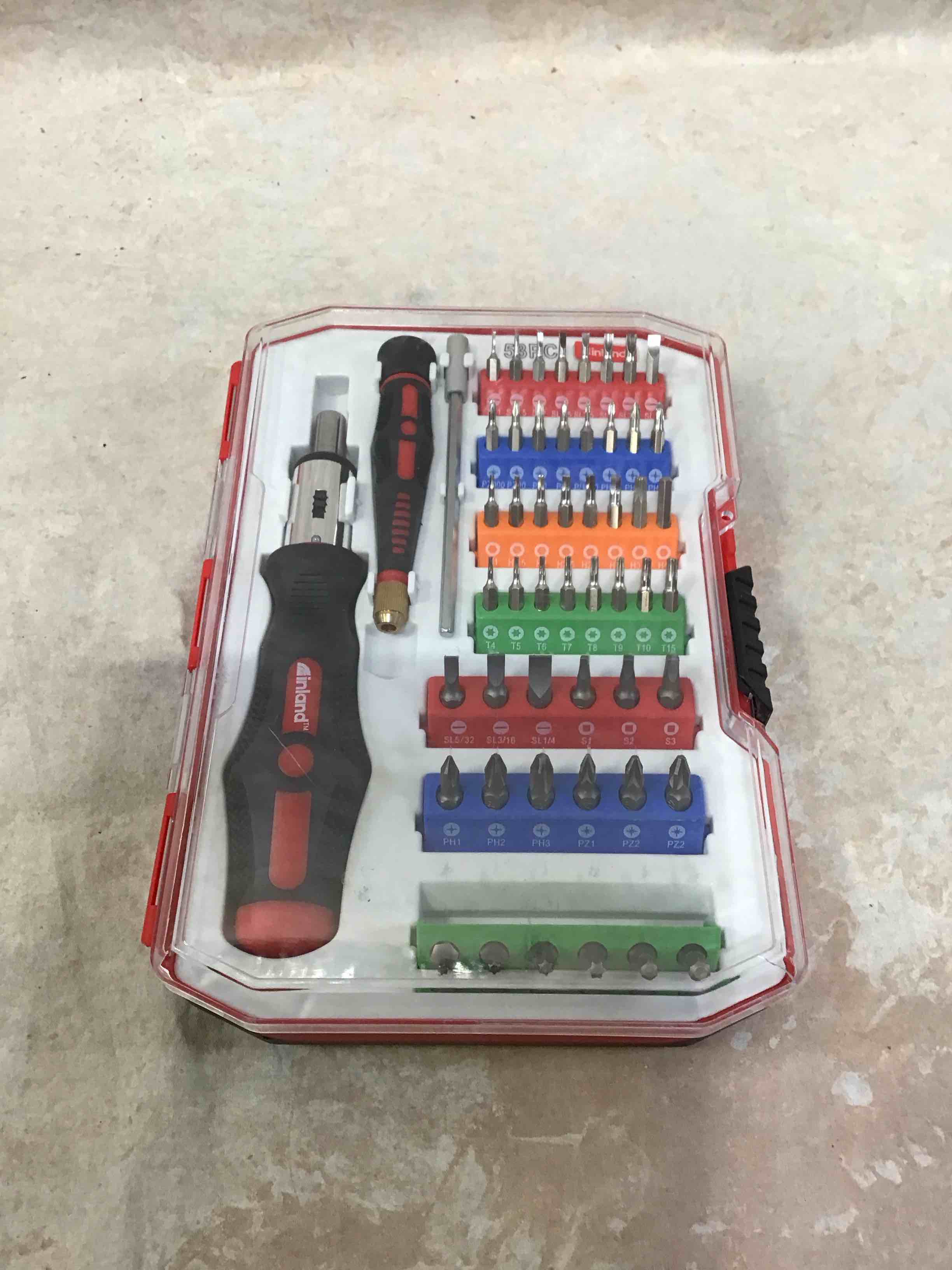 inland 53 pc screwdriver set