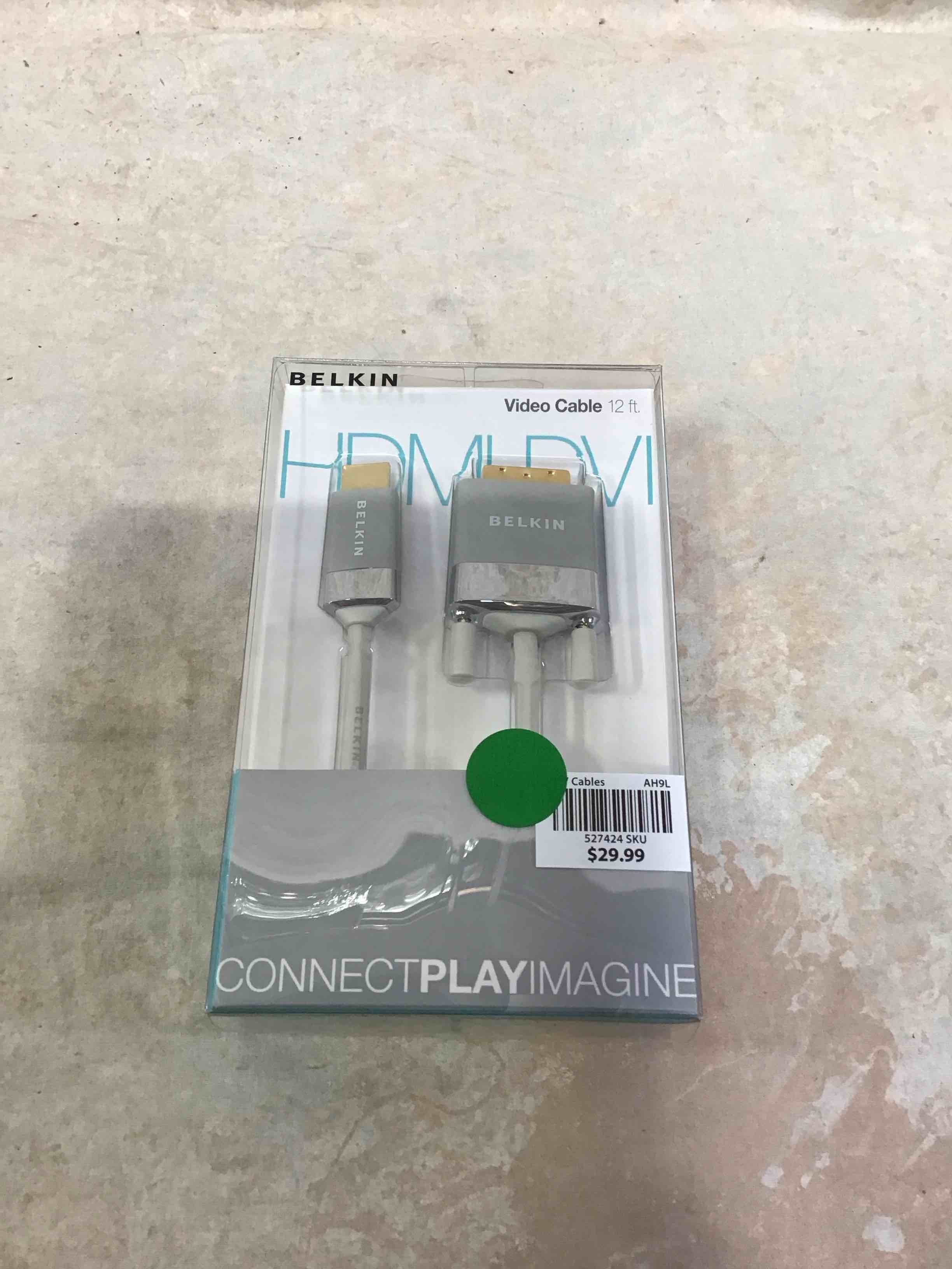 belkin av22401-12-wht hdmi to dvi-d cable adapter