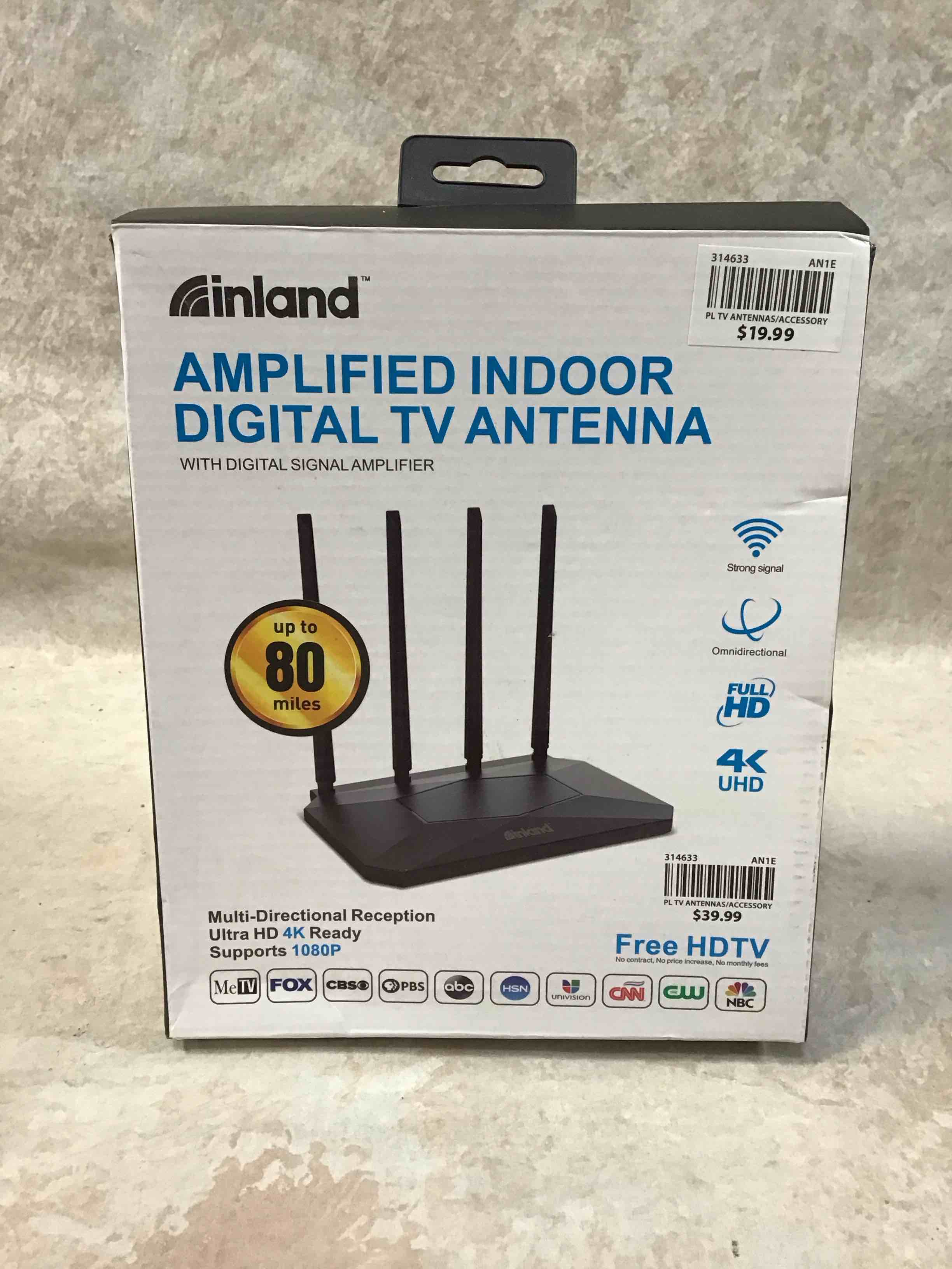 inland amplified indoor digital tv antenna