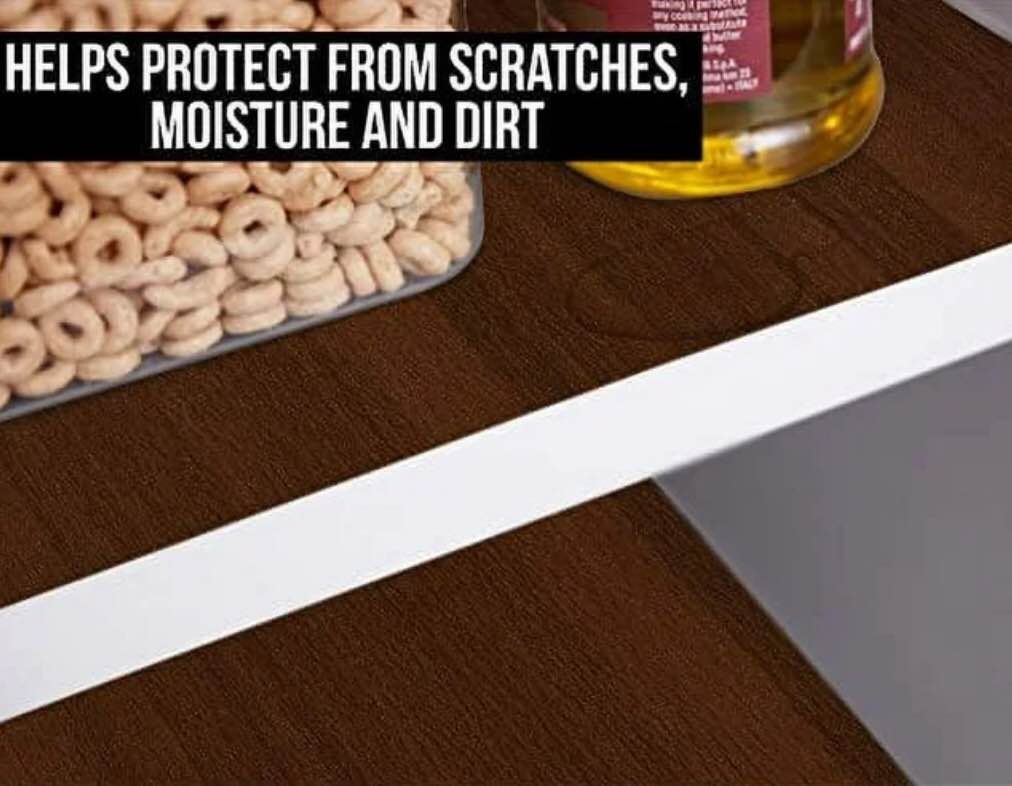 Removable Liner for Books, Drawers, Shelves and Crafts, Easy Install Kitchen Decor Paper, Contact Liners Cover Book, Drawer, Shelf, 19.5 in x 10 FT, Brown Wood