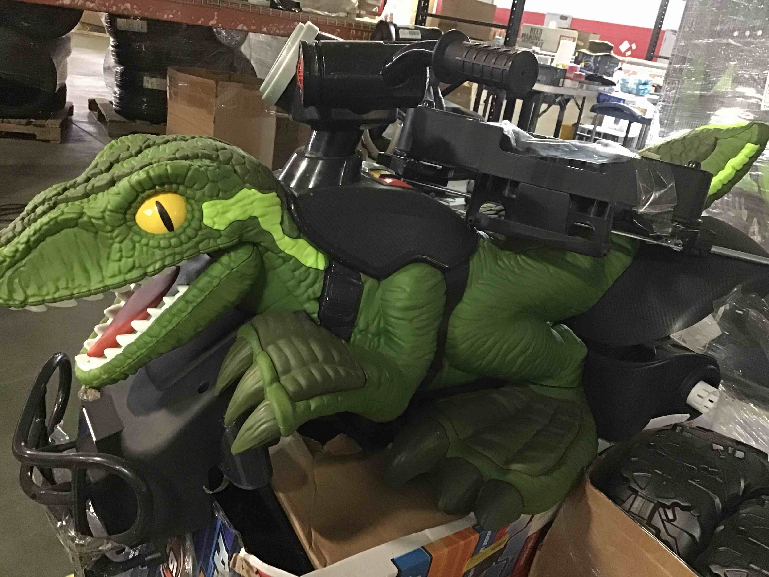 Power Wheels Jurassic World Dino Racer Green 12V Ride On ATV for Kids