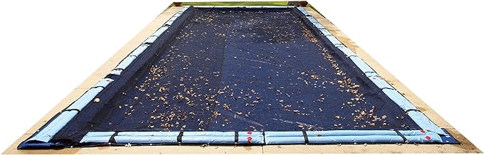 Blue Wave BWC570 25-ft x 45-ft Rectangular Leaf Net In Ground Pool Cover,Black