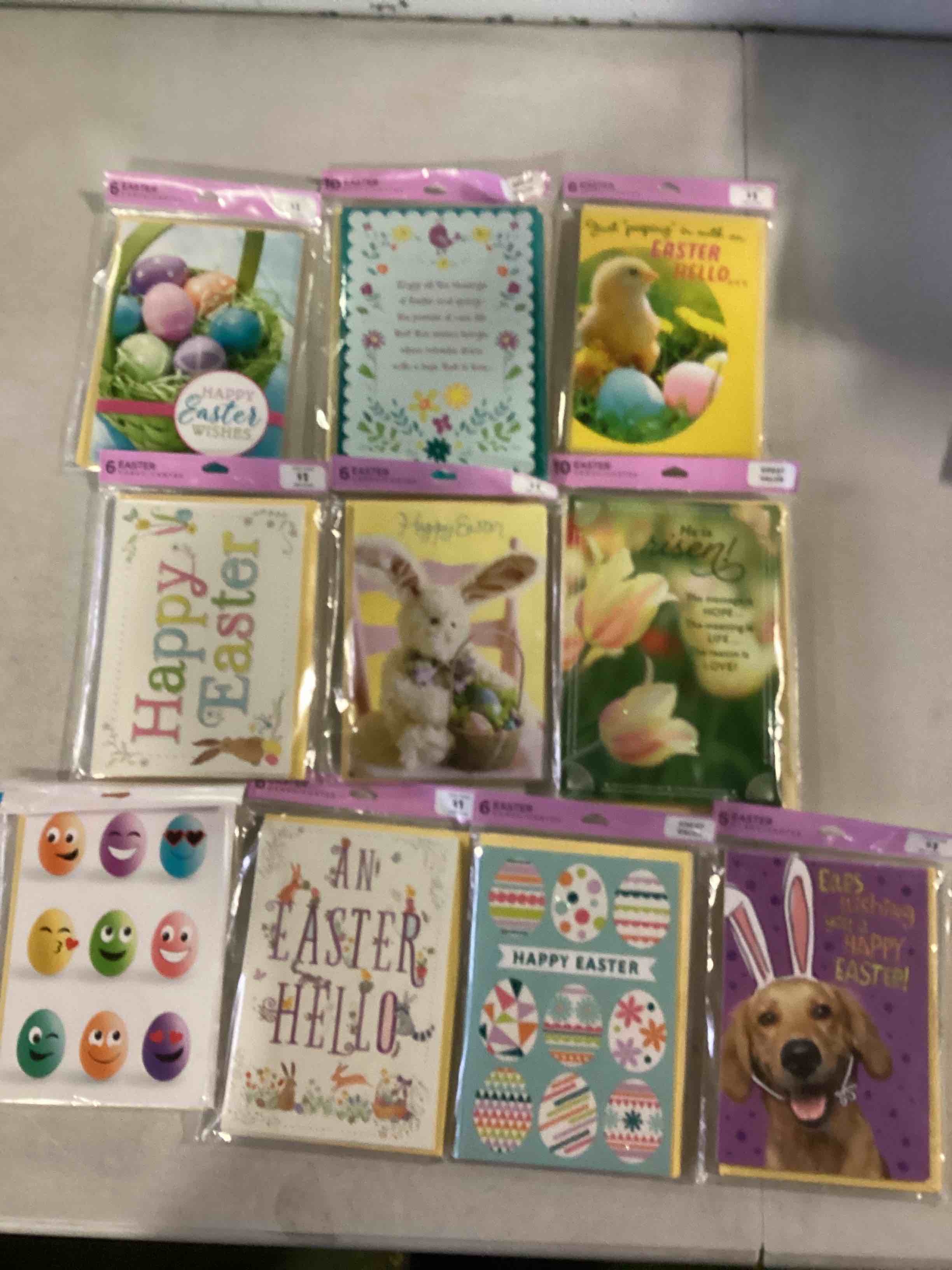 Easter gift cards 
