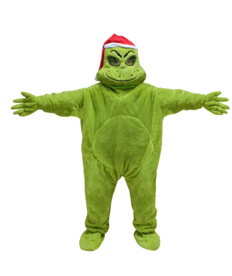 One size Grinch Who Stole Christmas The Grinch Who Stole Christmas, The Grinch Deluxe Furry Costume, Plush,