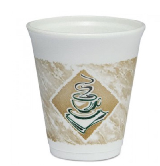 Dart DCC 8X8G Printed Cafe G 8oz. Foam Cups 1000 Per Case
