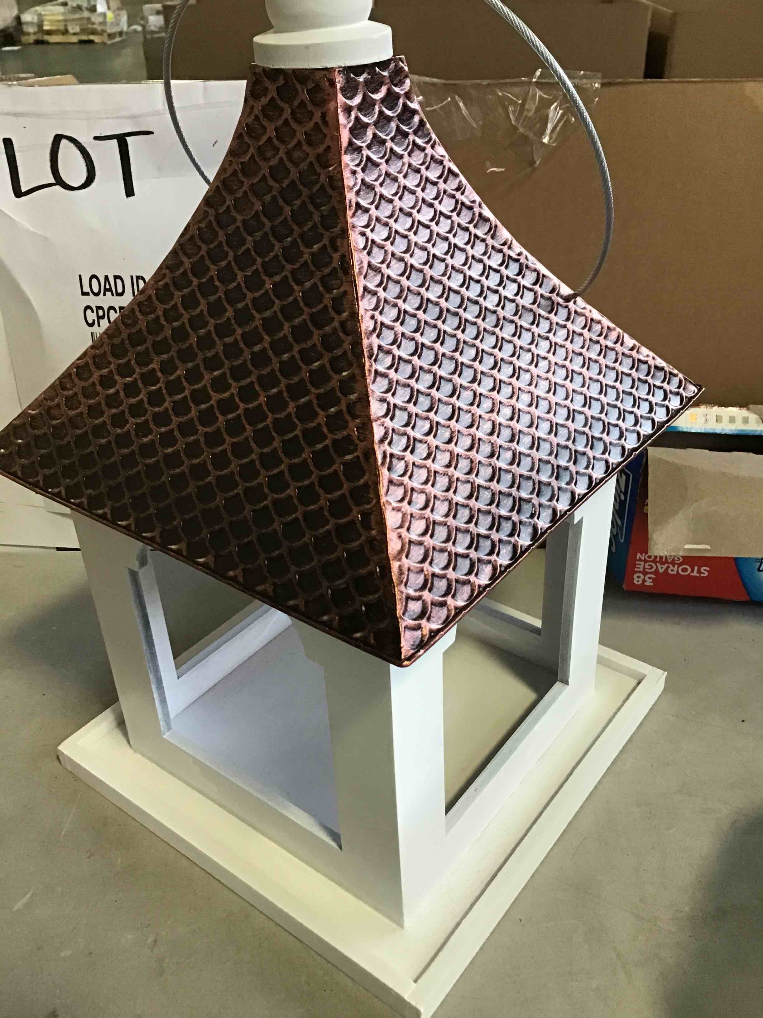 HOME BAZAAR Madison Bird Feeder with Copper Top