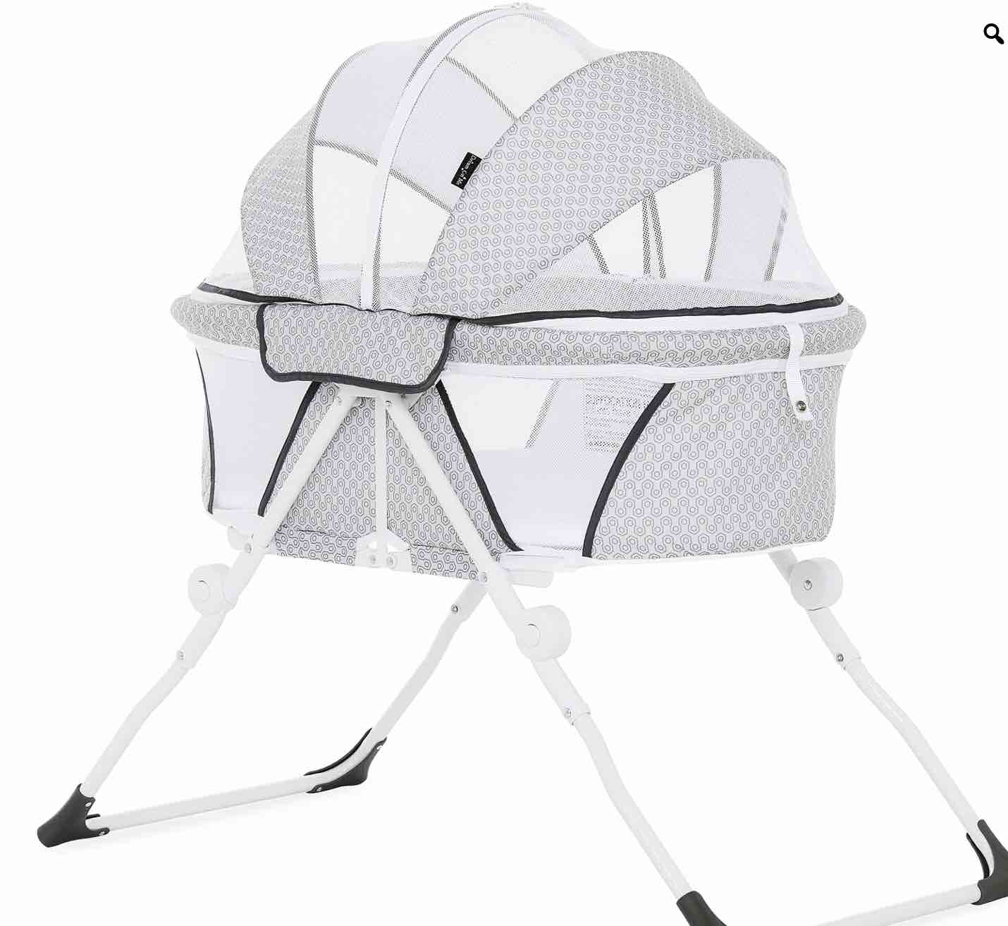 Don family Portable Quick Fold Bassinet with Removable Canopy
