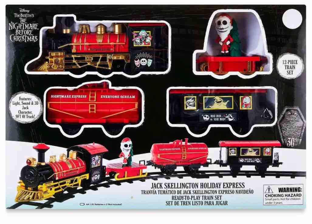 Disney The Nightmare Before Christmas 2023 Jack Skellington Holiday Express Train Set