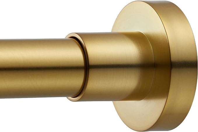 EBOATOP Chrome Shower Curtain Rod - Never Rust No Drill Non-Slip Spring Tension Shower Rod, 27-43 inches, 304 Stainless Steel