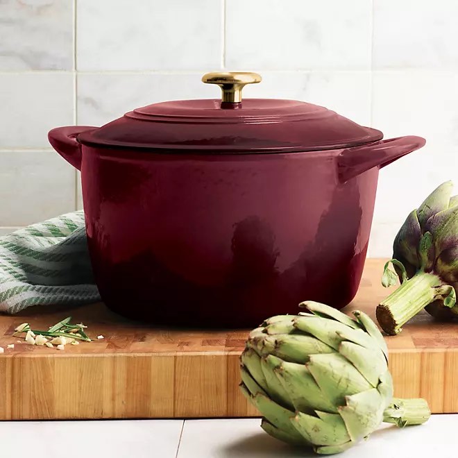 Tramontina Enameled Cast Iron 7-Quart Covered Round Dutch Oven 