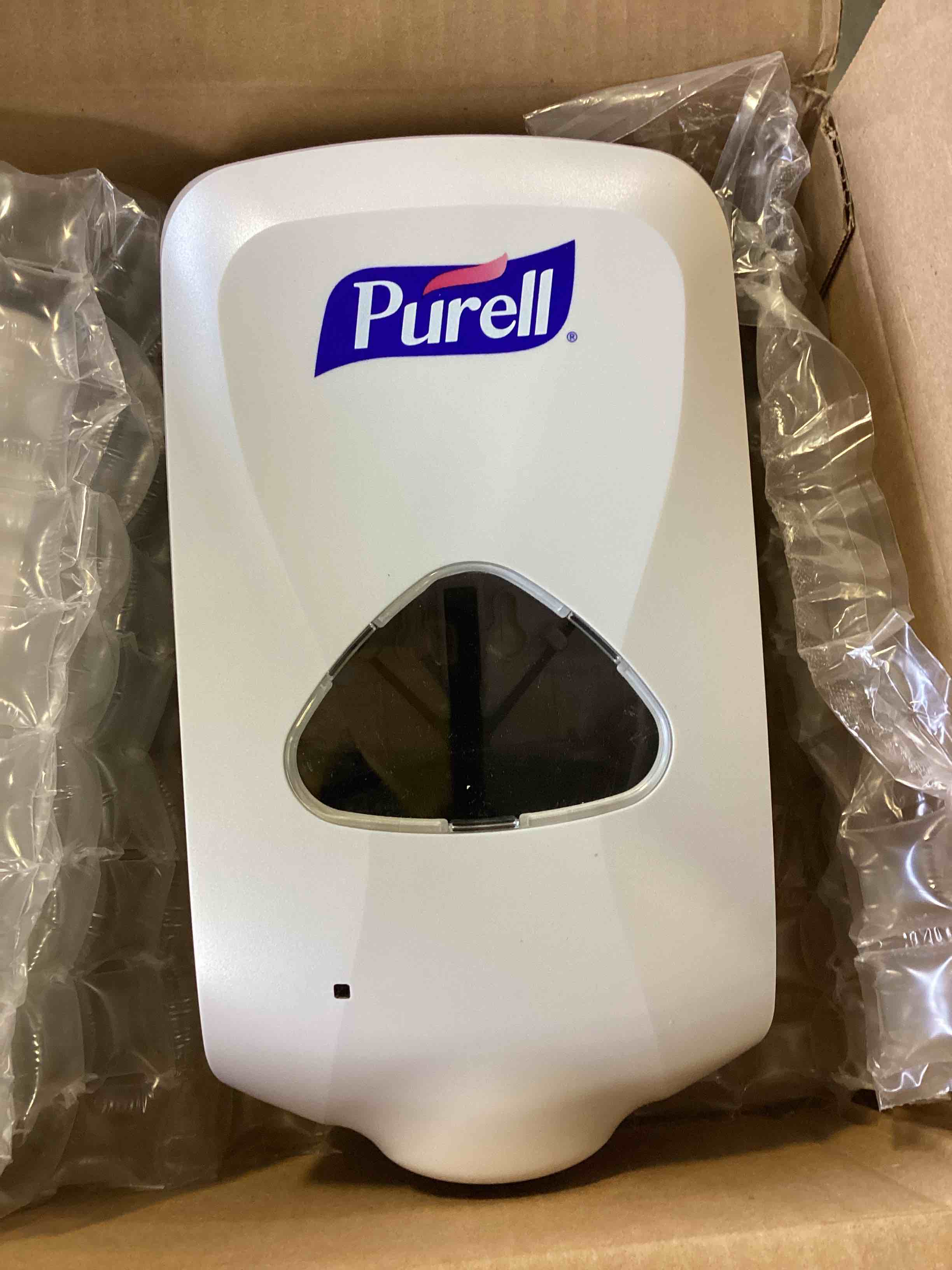 ( pack 2) PURELL TFX Touch-Free Hand Sanitizer Dispenser, Dove Grey/White, Dispenser for PURELL TFX 1200 mL Hand Sanitizer Refills - 2720-12