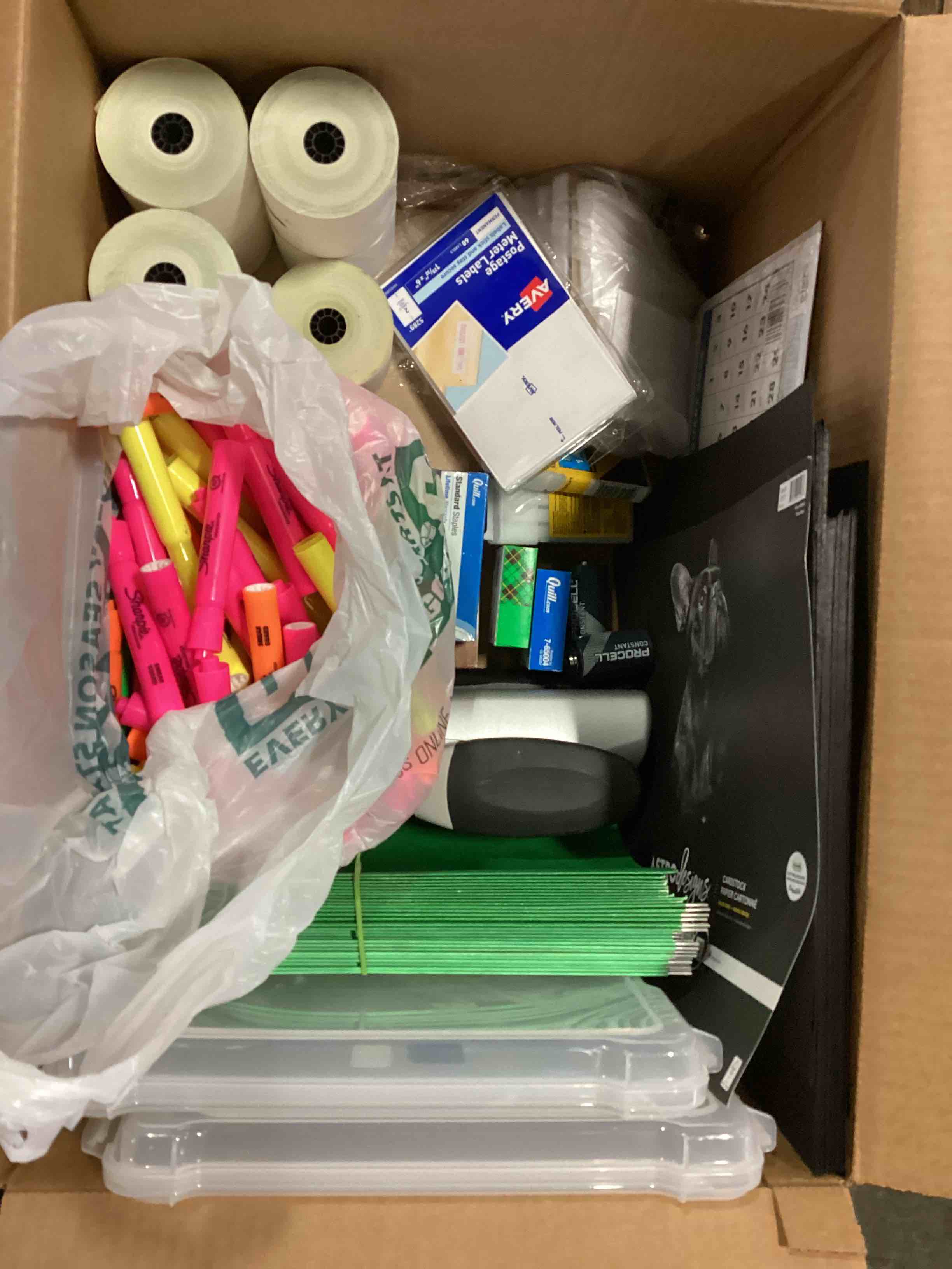 assorted office supplies 