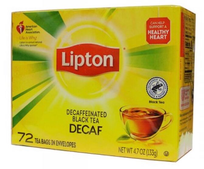 Lipton Decaffeinated Tea - 72ct