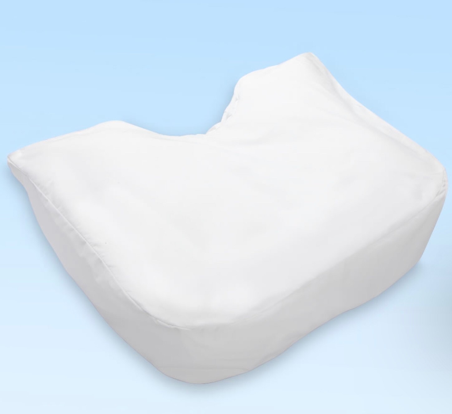Fitted Cotton/Poly Pillow Cover For The Side Sleeper's Ergonomic Pillow