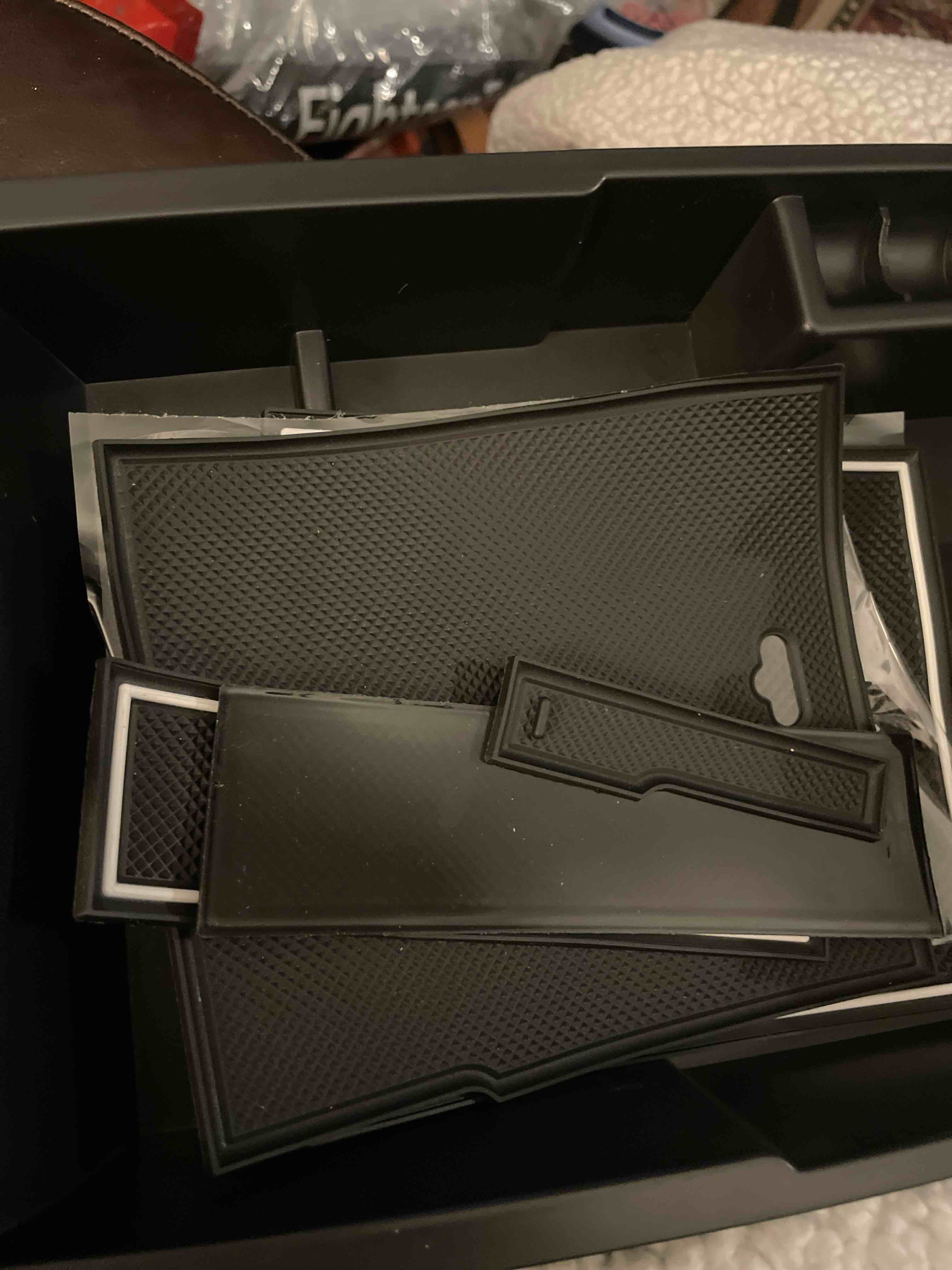 Autorder Custom Fit for Center Console Organizer Kia Sorento 2021 2022 2023 Accessories Armrest Storage Box Secondary Insert Tray with 2 Colors Mats