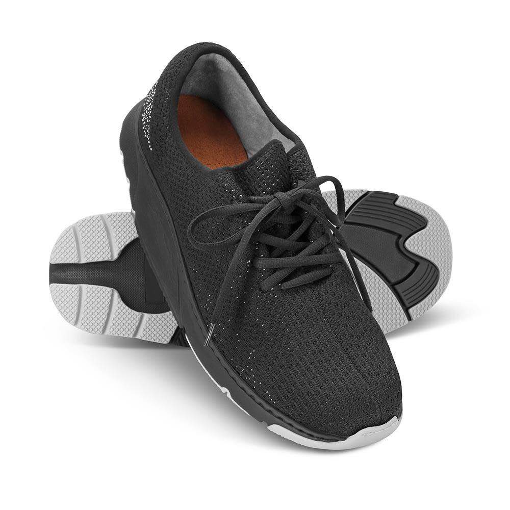 The Clinically Proven Stabilized Walking Shoes, Black, Size 7