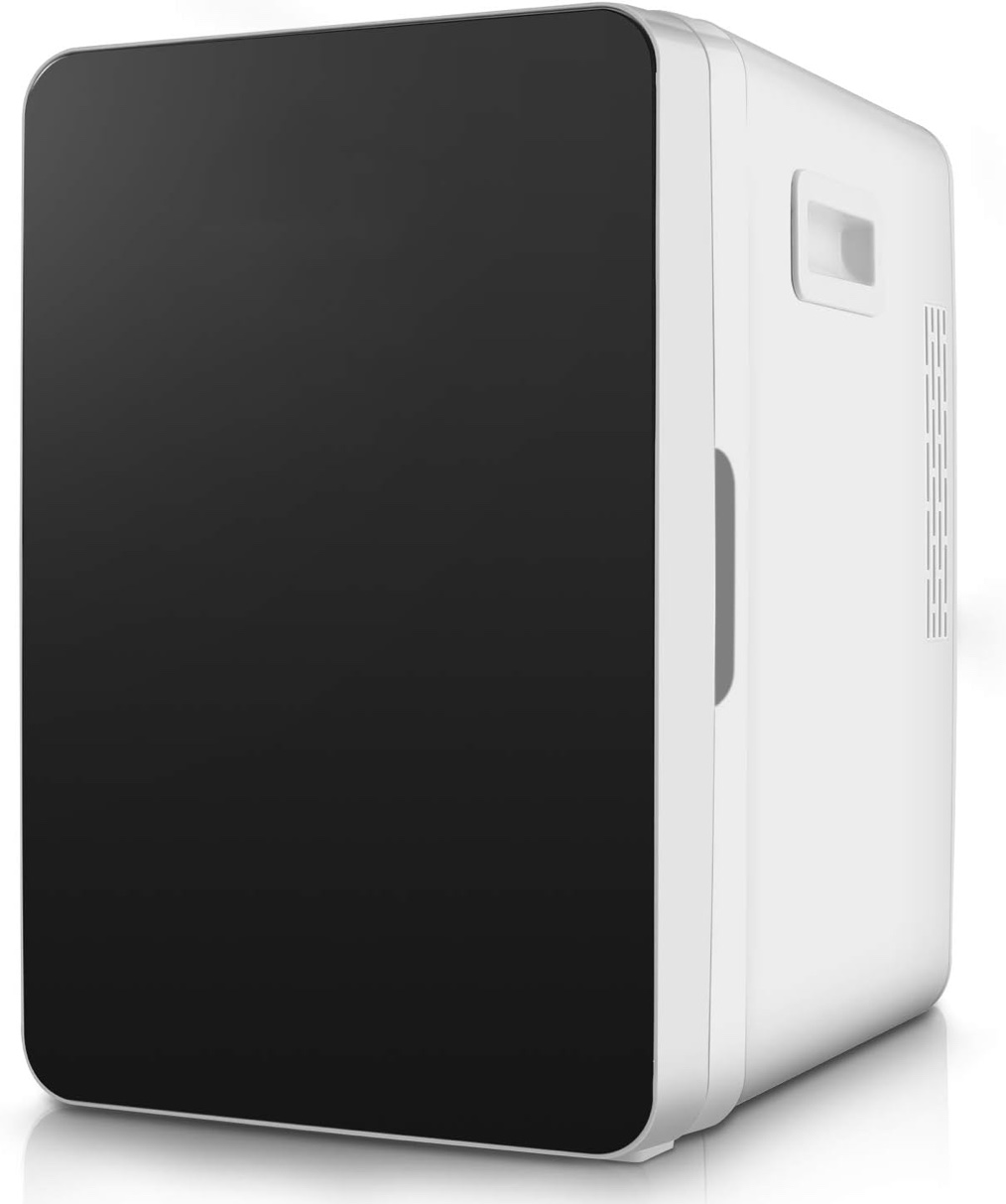 Nictemaw Mini Fridge, 20L Mini Refrigerator Large Capacity Compact Cooler and Warmer with Temperature Control, Single Door Mini Fridge Freezer for Cars, Road Trips, Homes, Offices & Dorms