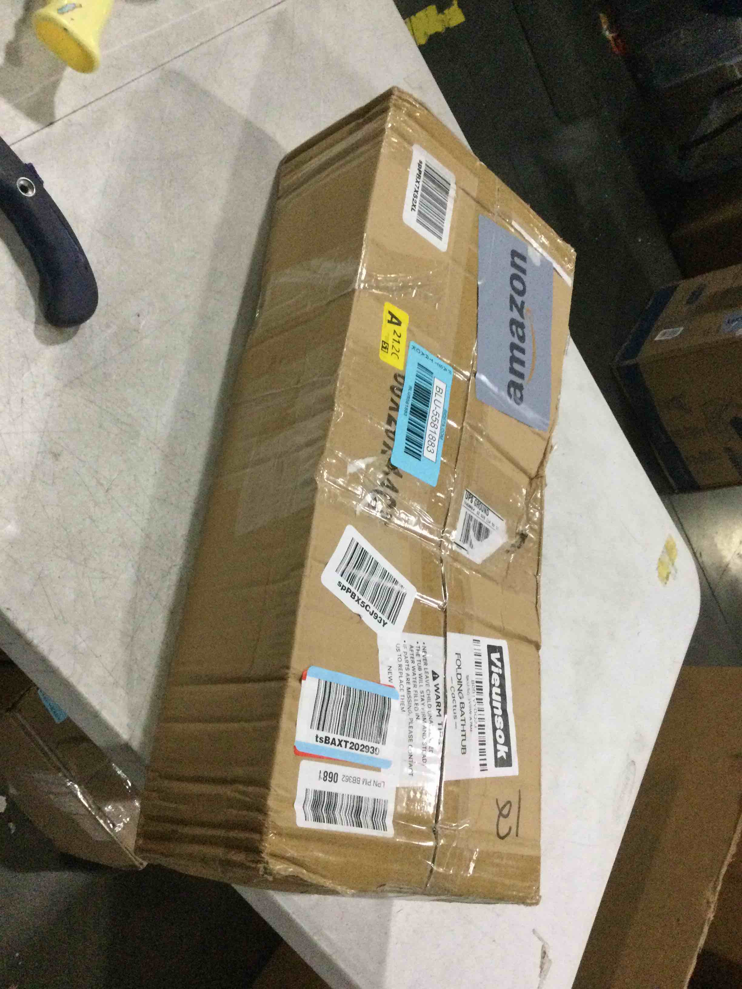 Portable Foldable Bathtub, Separate Family Bathroom SPA Tub, Soaking