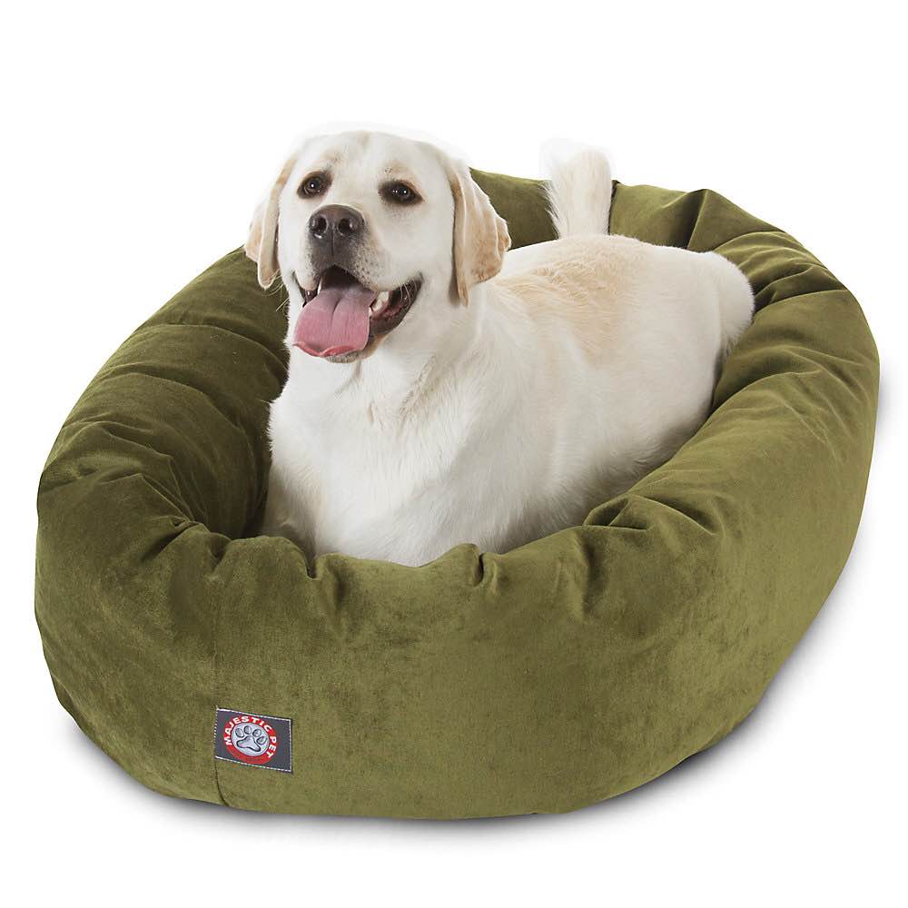 Majestic Pet Villa Micro-Velvet Bagel Dog Bed