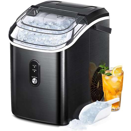 Aglucky Portable Pebble Ice Maker Machine